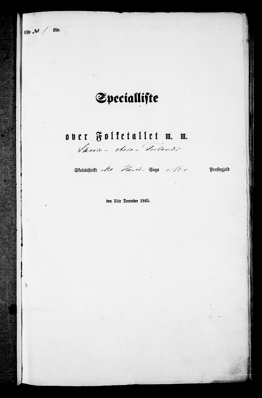 RA, Folketelling 1865 for 0832P Mo prestegjeld, 1865, s. 10