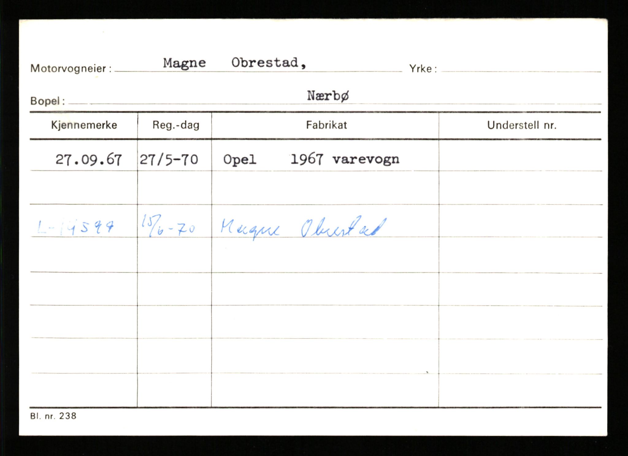 Stavanger trafikkstasjon, SAST/A-101942/0/G/L0011: Registreringsnummer: 240000 - 363477, 1930-1971, s. 953