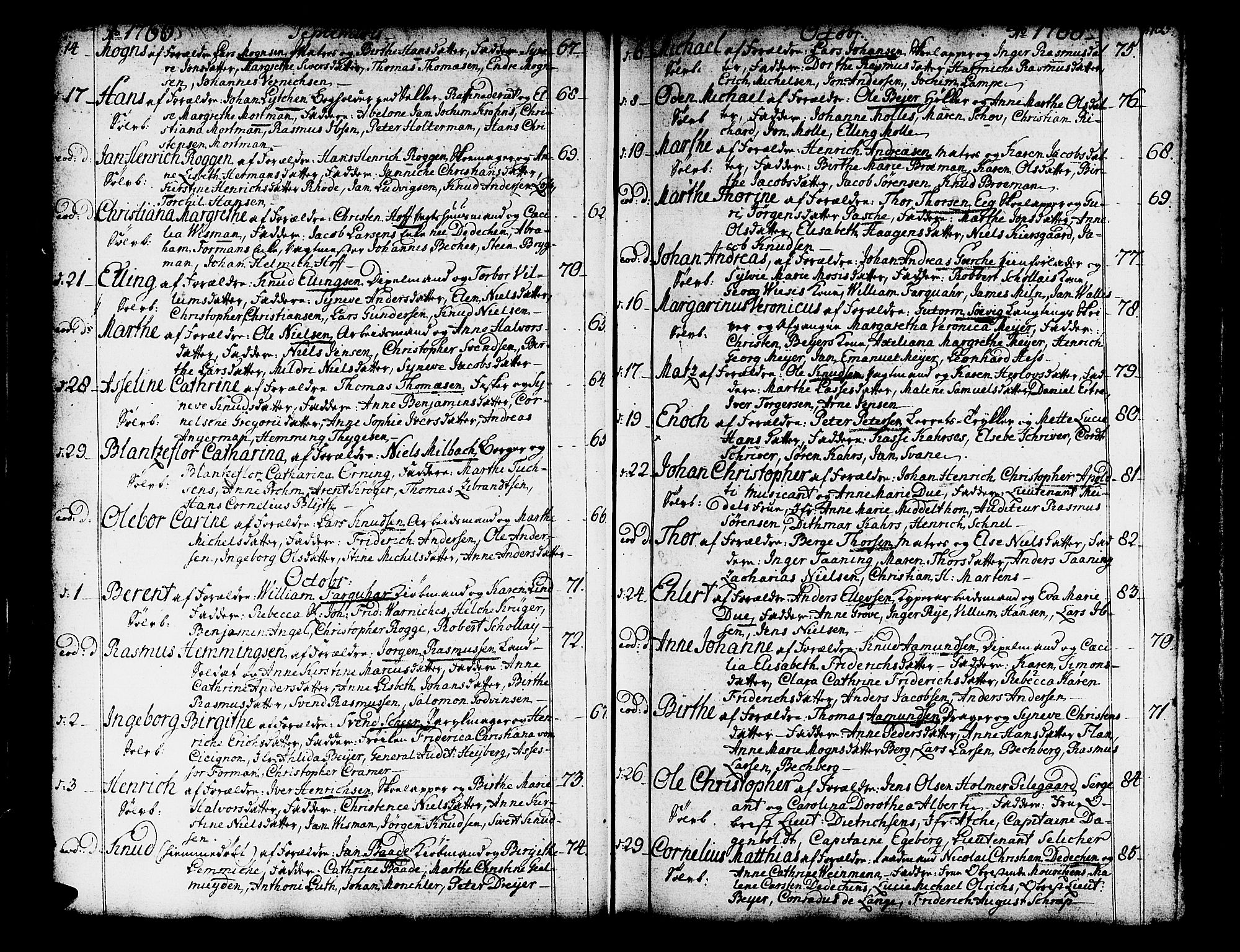 Domkirken sokneprestembete, SAB/A-74801/H/Haa/L0003: Ministerialbok nr. A 3, 1758-1789, s. 104-105