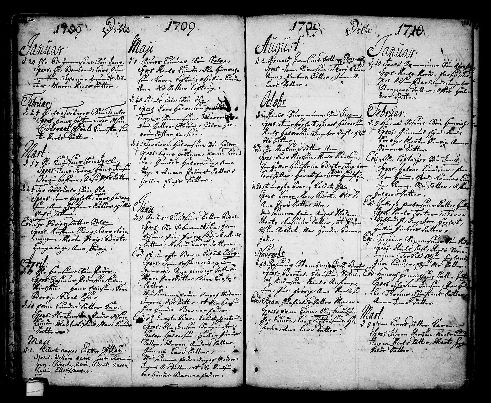 Sannidal kirkebøker, AV/SAKO-A-296/F/Fa/L0001: Ministerialbok nr. 1, 1702-1766, s. 102-103