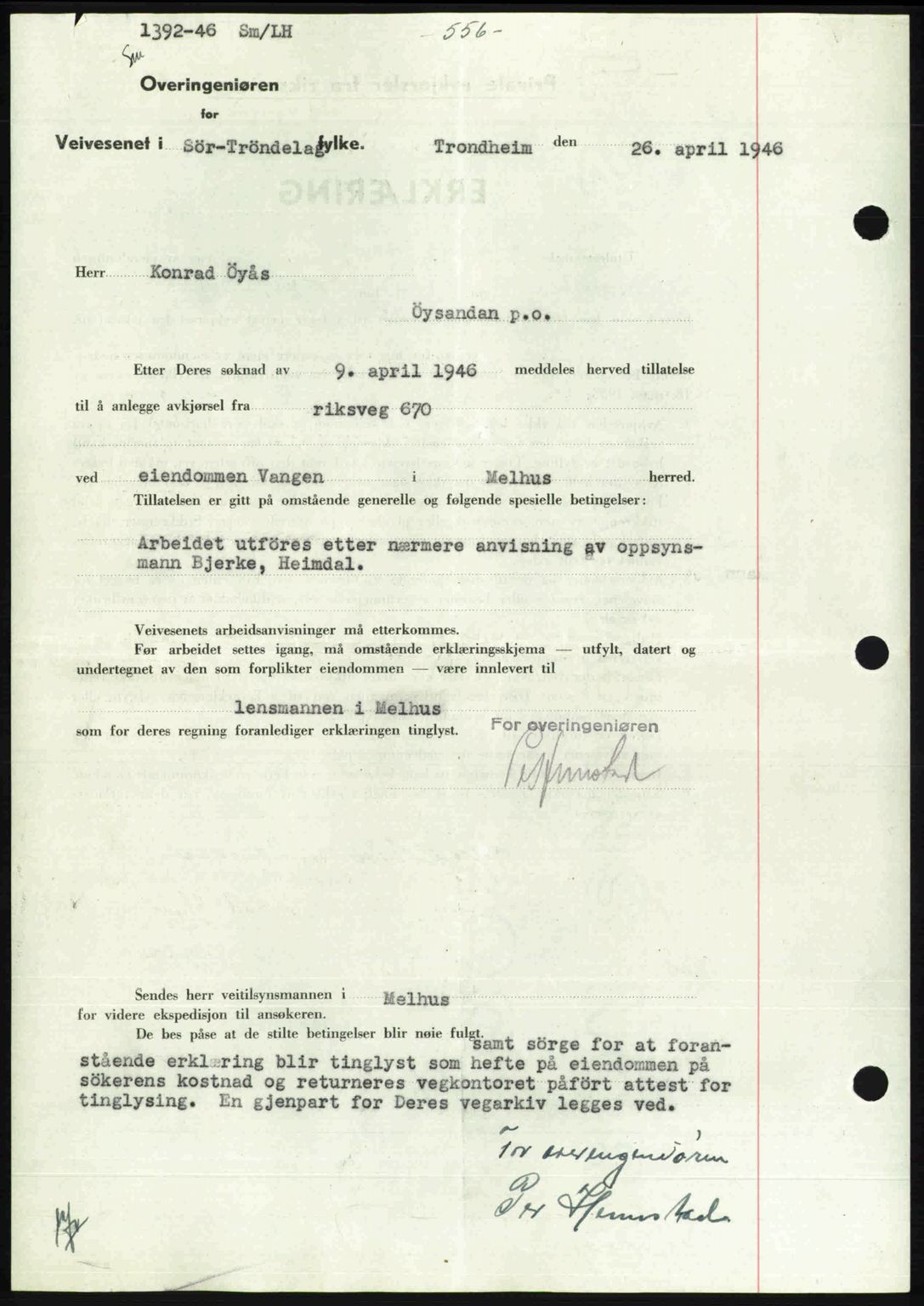 Gauldal sorenskriveri, SAT/A-0014/1/2/2C: Pantebok nr. A2, 1946-1946, Dagboknr: 623/1946