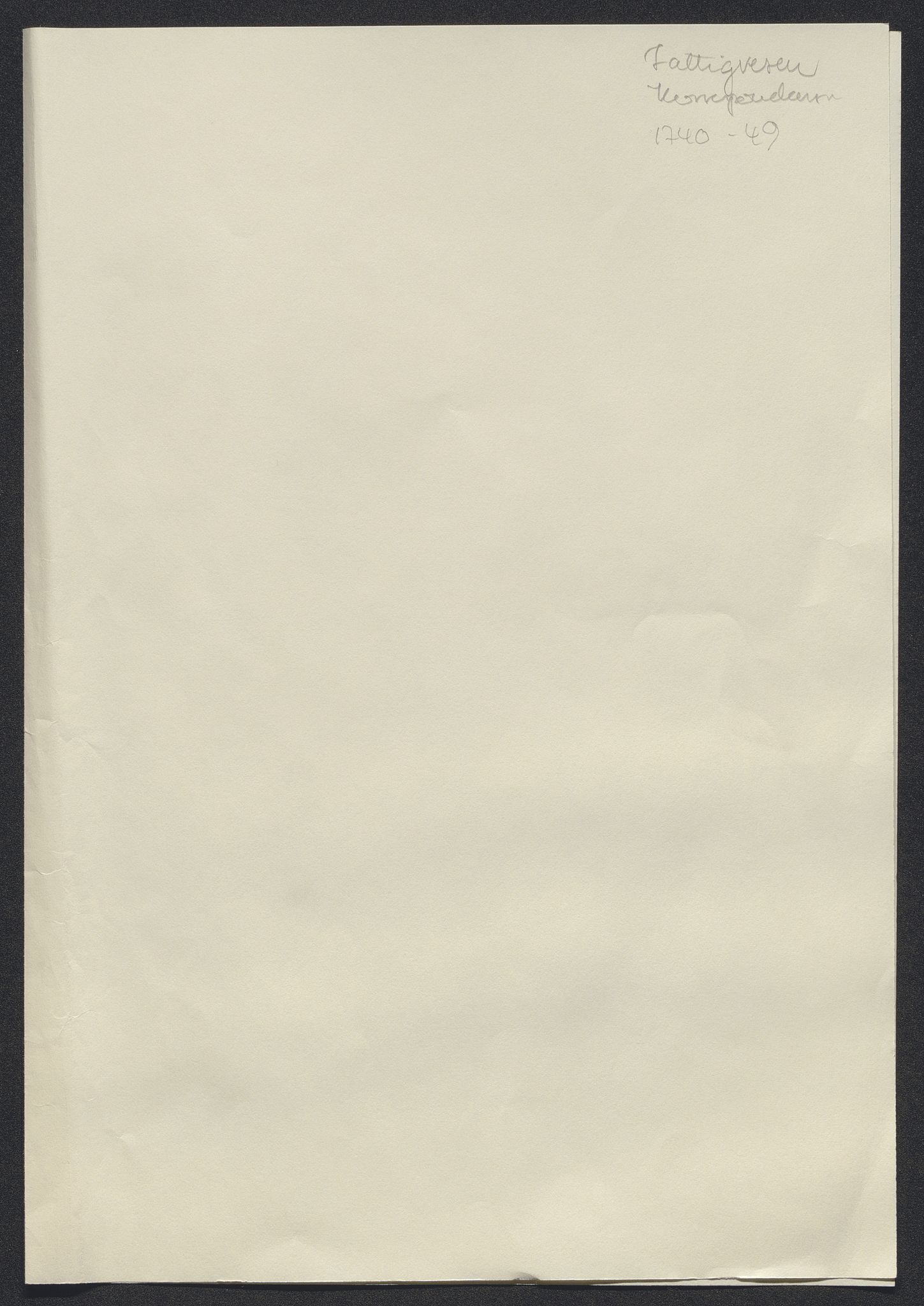 Kristiania tukthus, SAO/A-10644/A/Ad/Adc/L0001: Innkomne skriv, 1740-1789, s. 96