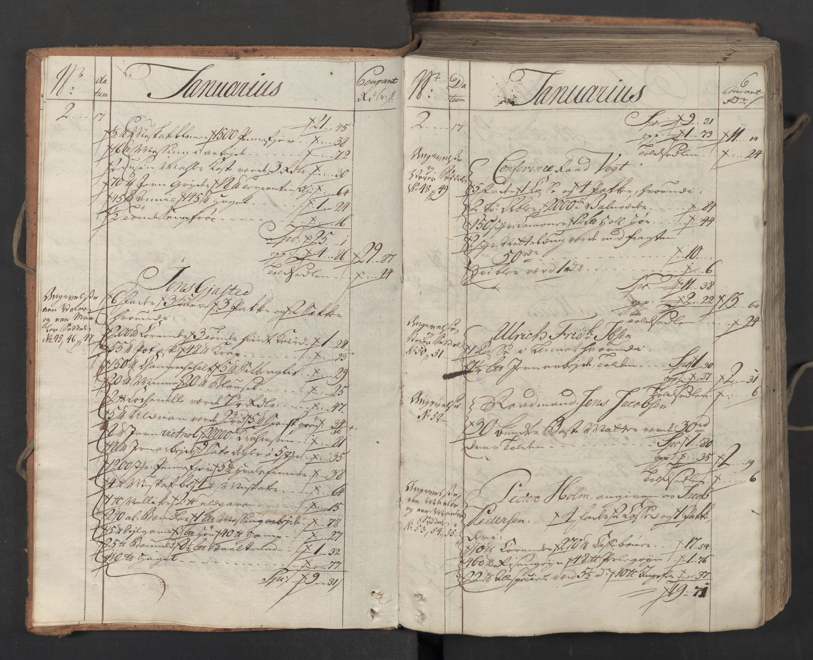 Generaltollkammeret, tollregnskaper, AV/RA-EA-5490/R06/L0071/0001: Tollregnskaper Kristiania / Inngående hovedtollbok, 1764