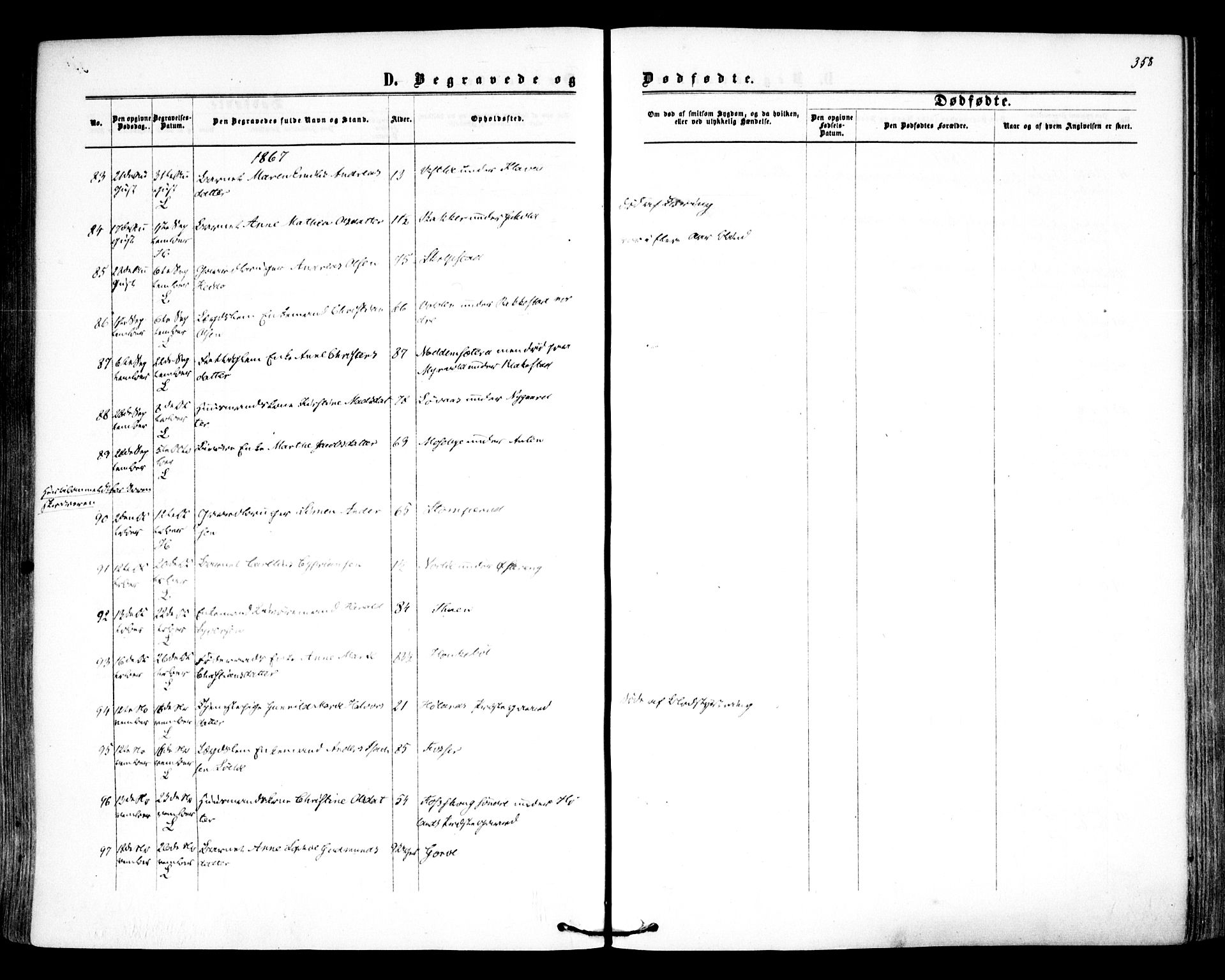 Høland prestekontor Kirkebøker, SAO/A-10346a/F/Fa/L0011: Ministerialbok nr. I 11, 1862-1869, s. 358