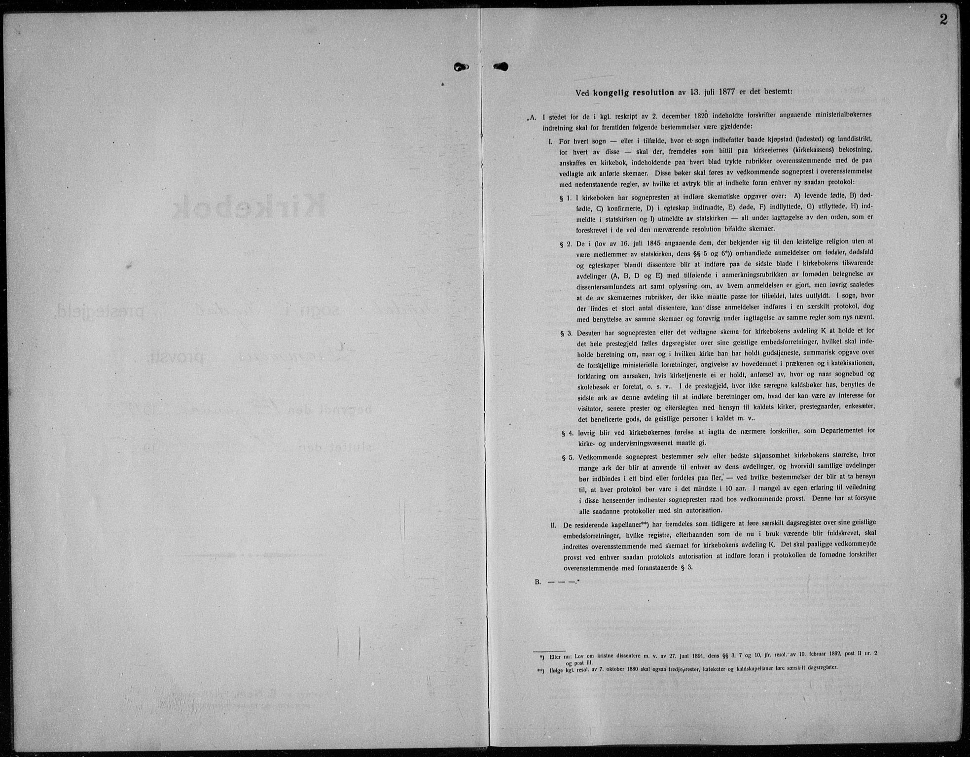 Sigdal kirkebøker, SAKO/A-245/G/Ga/L0007: Klokkerbok nr. I 7, 1917-1935, s. 2