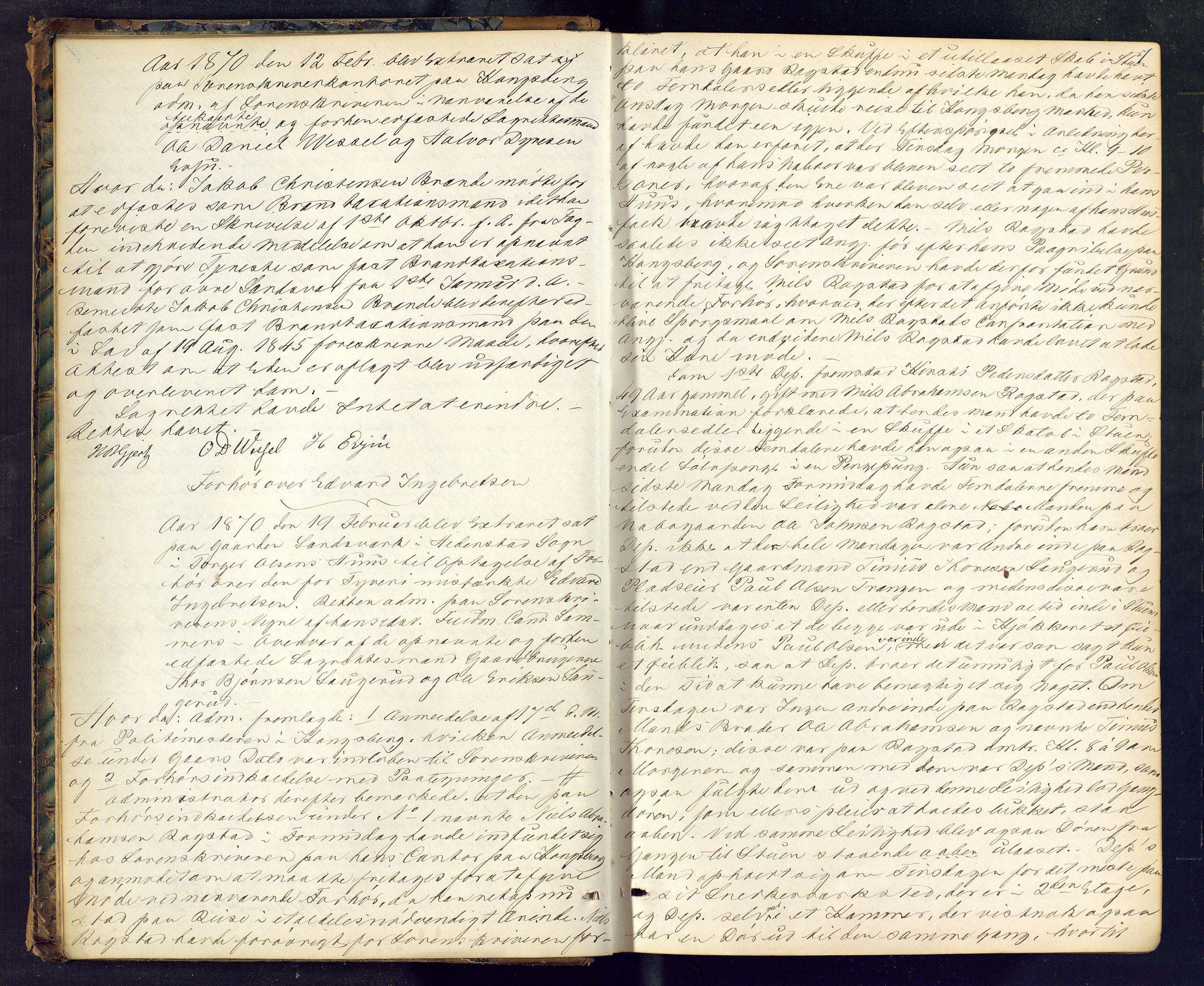 Numedal og Sandsvær sorenskriveri, AV/SAKO-A-128/F/Fc/Fca/L0010: Ekstrarettsprotokoll, 1869-1883, s. 7