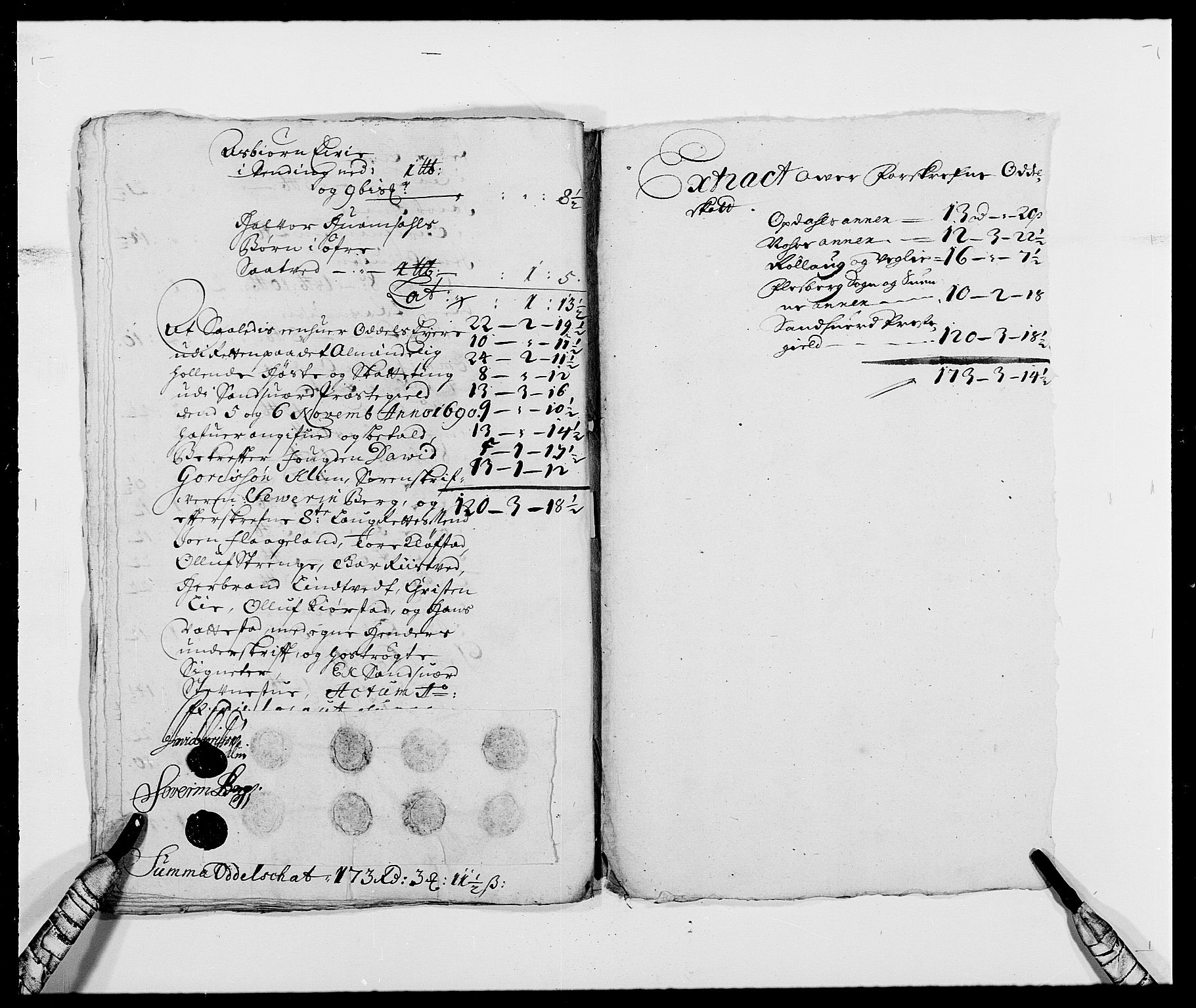 Rentekammeret inntil 1814, Reviderte regnskaper, Fogderegnskap, AV/RA-EA-4092/R24/L1573: Fogderegnskap Numedal og Sandsvær, 1687-1691, s. 446