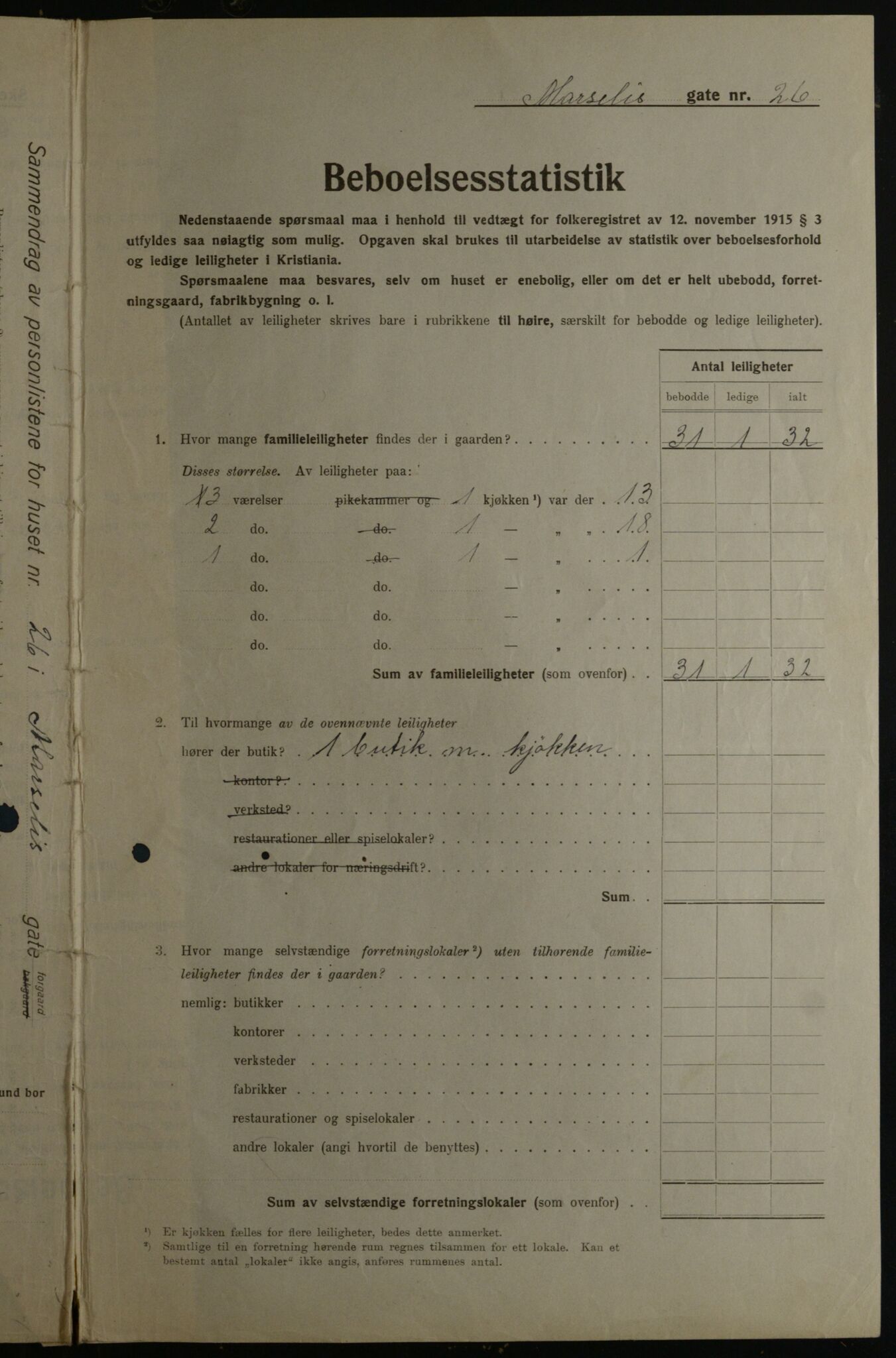 OBA, Kommunal folketelling 1.12.1923 for Kristiania, 1923, s. 71349