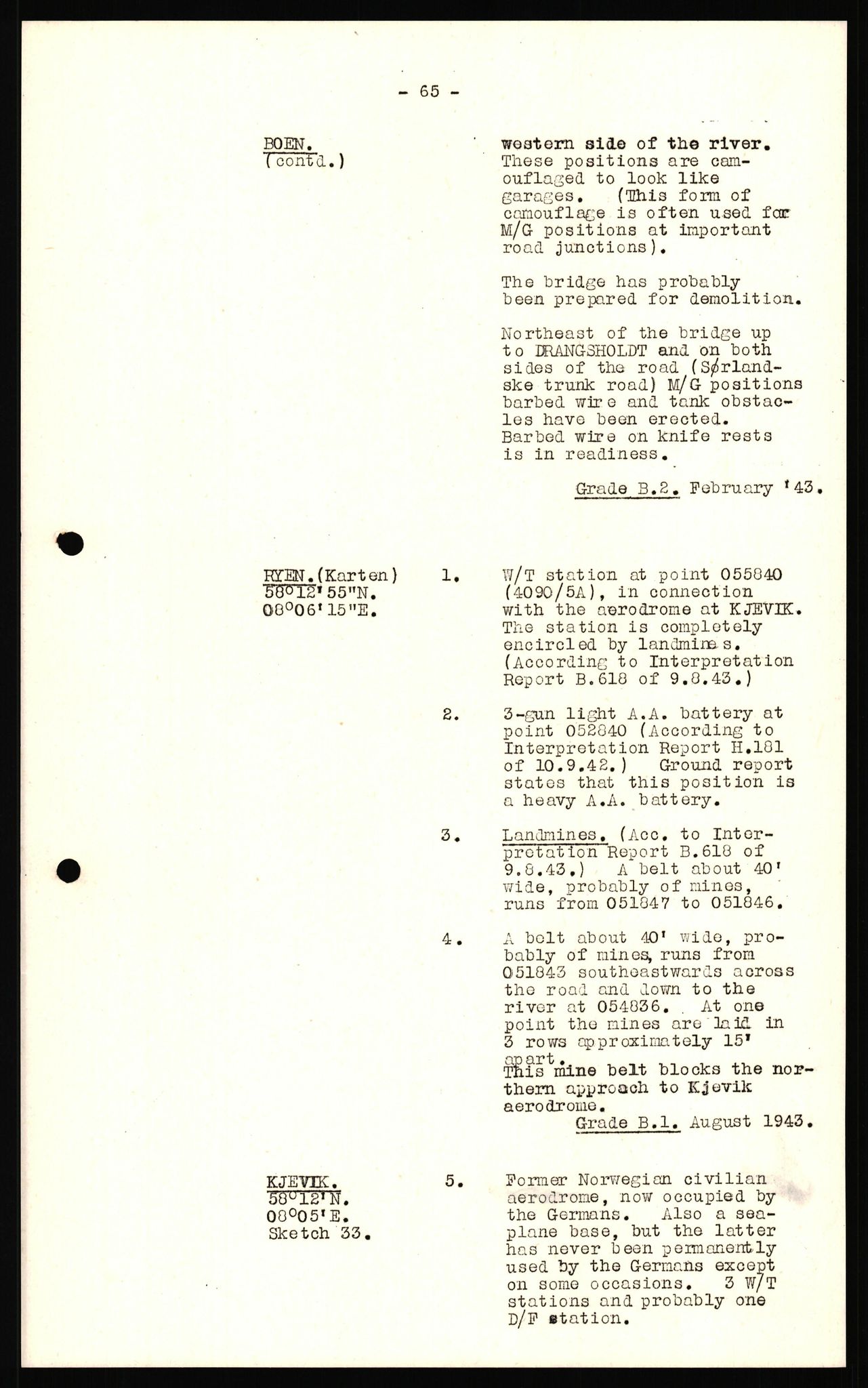 Forsvaret, Forsvarets overkommando II, AV/RA-RAFA-3915/D/Dd/L0023: Vest-Agder, 1942-1943, s. 97