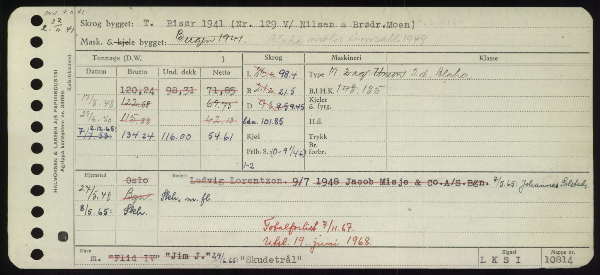 Sjøfartsdirektoratet med forløpere, Skipsmålingen, RA/S-1627/H/Hd/L0034: Fartøy, Sk-Slå, s. 309