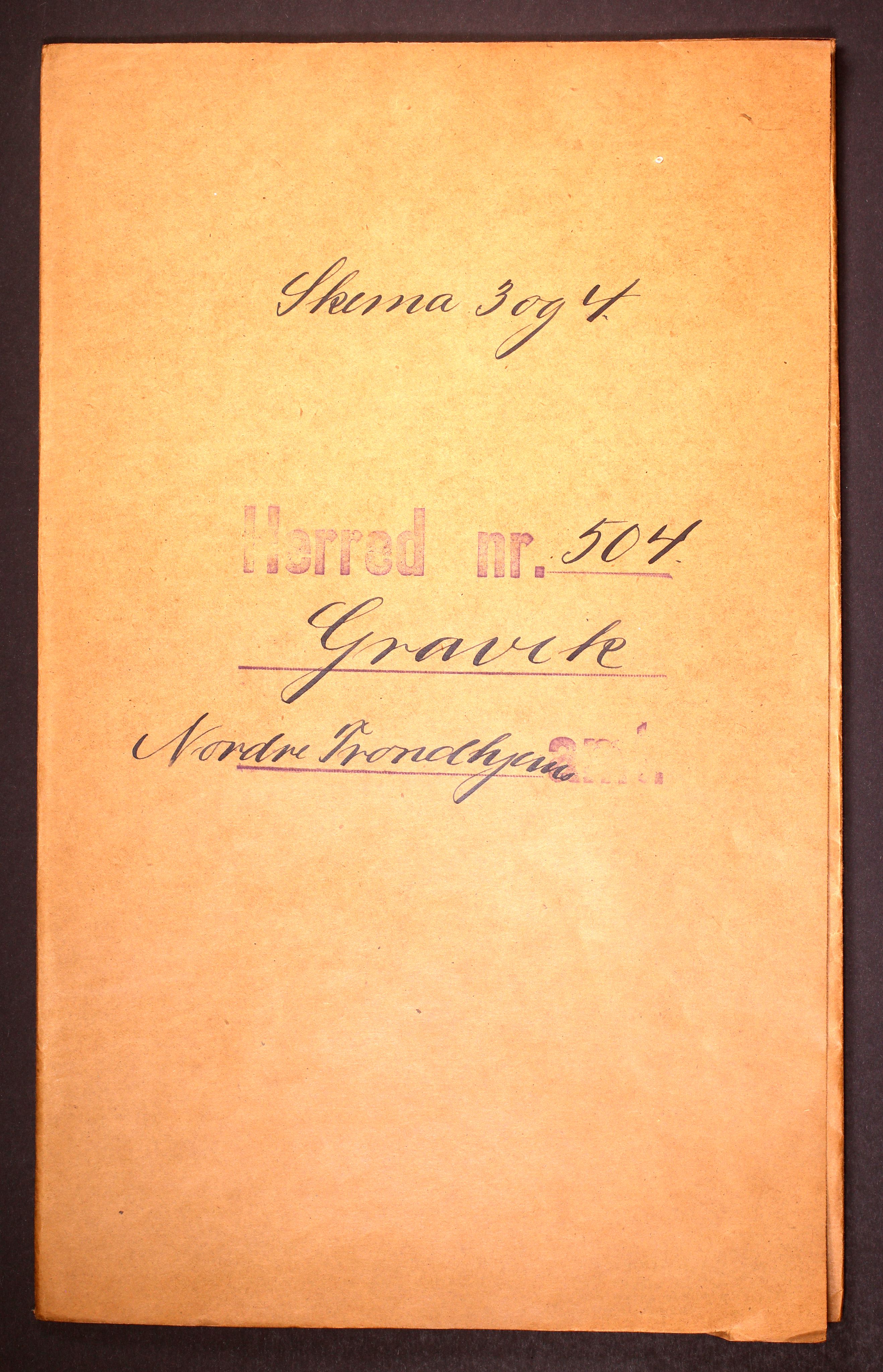 RA, Folketelling 1910 for 1754 Gravvik herred, 1910, s. 1