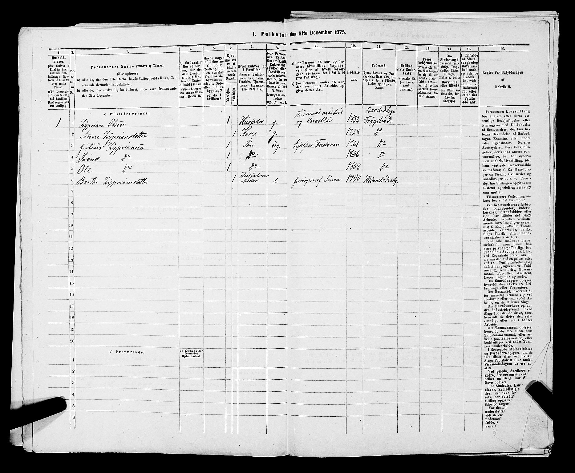 RA, Folketelling 1875 for 0122P Trøgstad prestegjeld, 1875, s. 1435