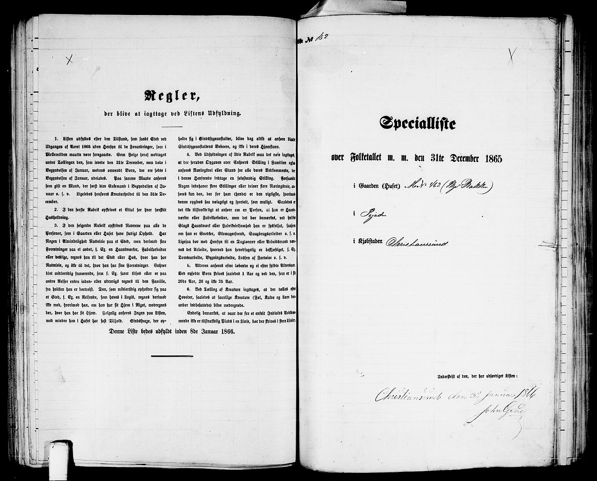 RA, Folketelling 1865 for 1503B Kristiansund prestegjeld, Kristiansund kjøpstad, 1865, s. 372