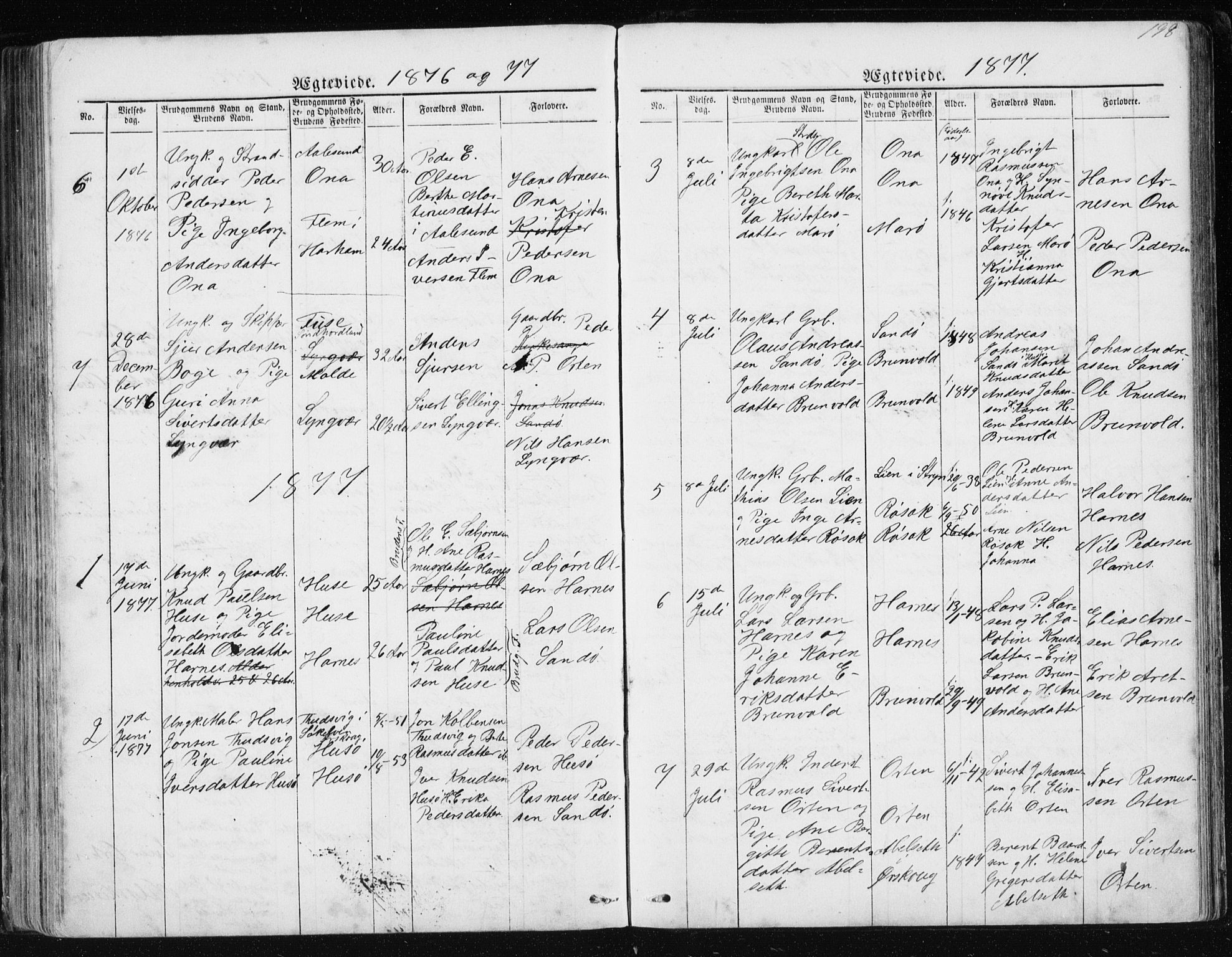 Ministerialprotokoller, klokkerbøker og fødselsregistre - Møre og Romsdal, SAT/A-1454/561/L0732: Klokkerbok nr. 561C02, 1867-1900, s. 198