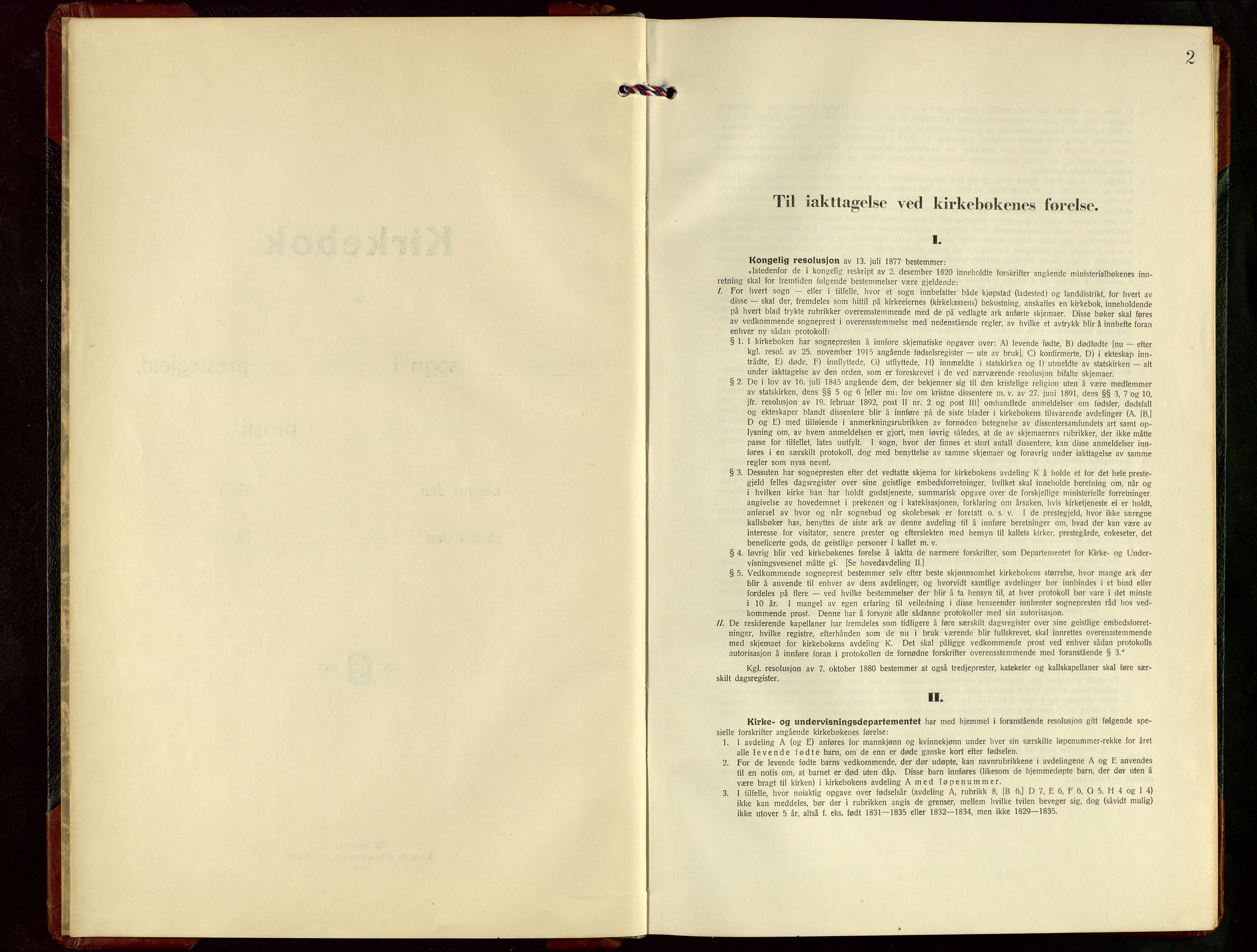 Tysvær sokneprestkontor, SAST/A -101864/H/Ha/Hab/L0008: Klokkerbok nr. B 8, 1947-1957, s. 2