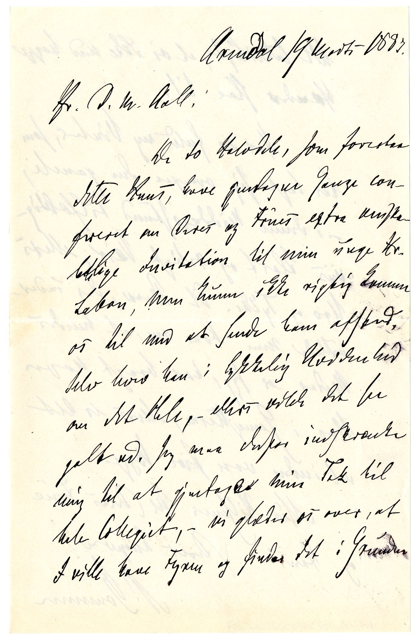 Diderik Maria Aalls brevsamling, NF/Ark-1023/F/L0002: D.M. Aalls brevsamling. B - C, 1799-1889, s. 124