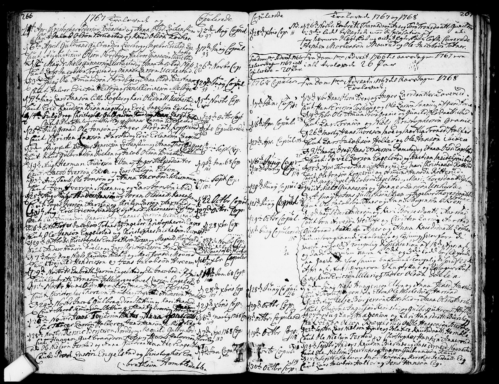 Nannestad prestekontor Kirkebøker, AV/SAO-A-10414a/F/Fa/L0007: Ministerialbok nr. I 7, 1754-1791, s. 266-267