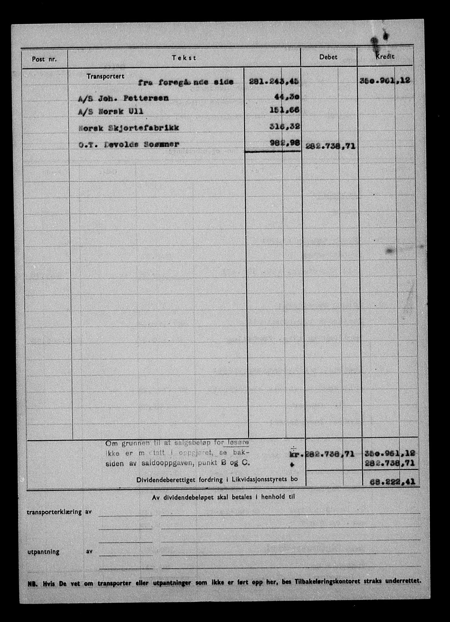 Justisdepartementet, Tilbakeføringskontoret for inndratte formuer, AV/RA-S-1564/H/Hc/Hcc/L0931: --, 1945-1947, s. 21