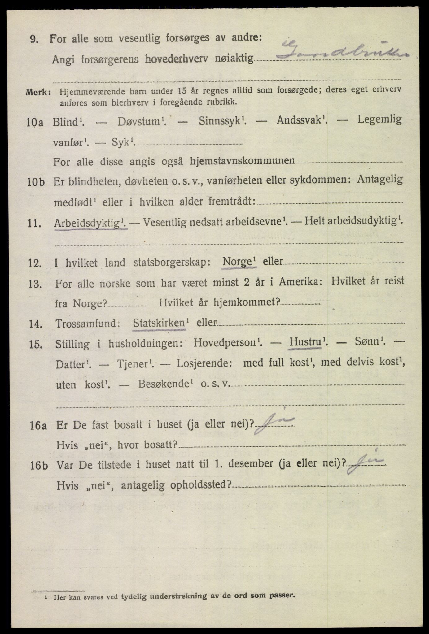 SAH, Folketelling 1920 for 0511 Dovre herred, 1920, s. 3997