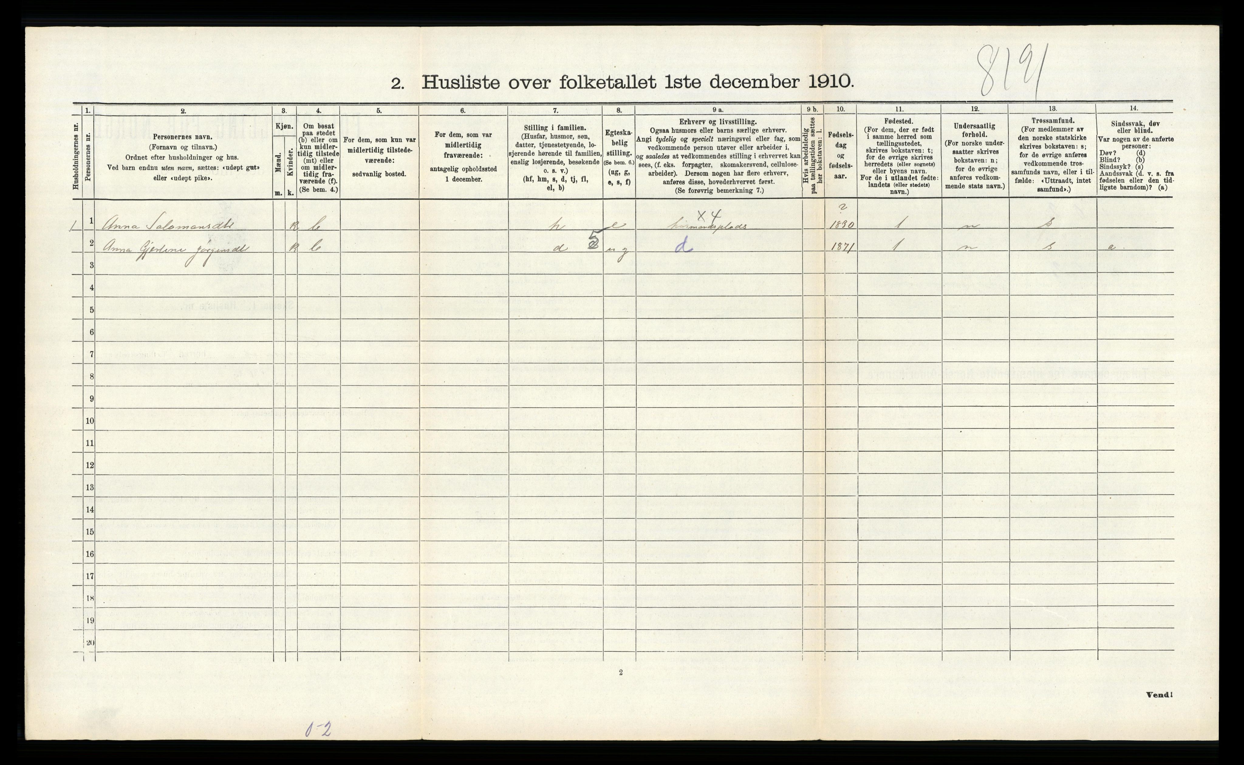 RA, Folketelling 1910 for 1218 Finnås herred, 1910, s. 765