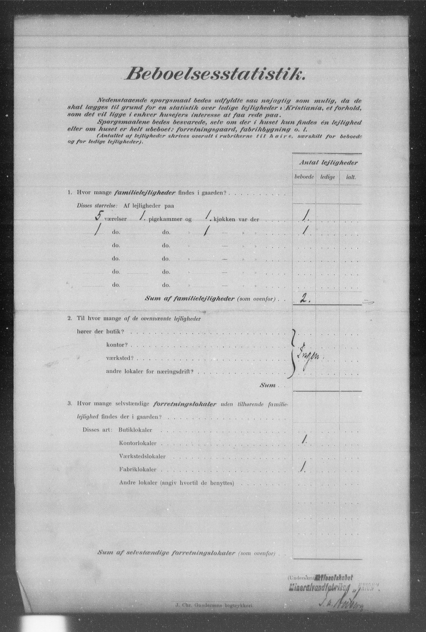 OBA, Kommunal folketelling 31.12.1903 for Kristiania kjøpstad, 1903, s. 11384