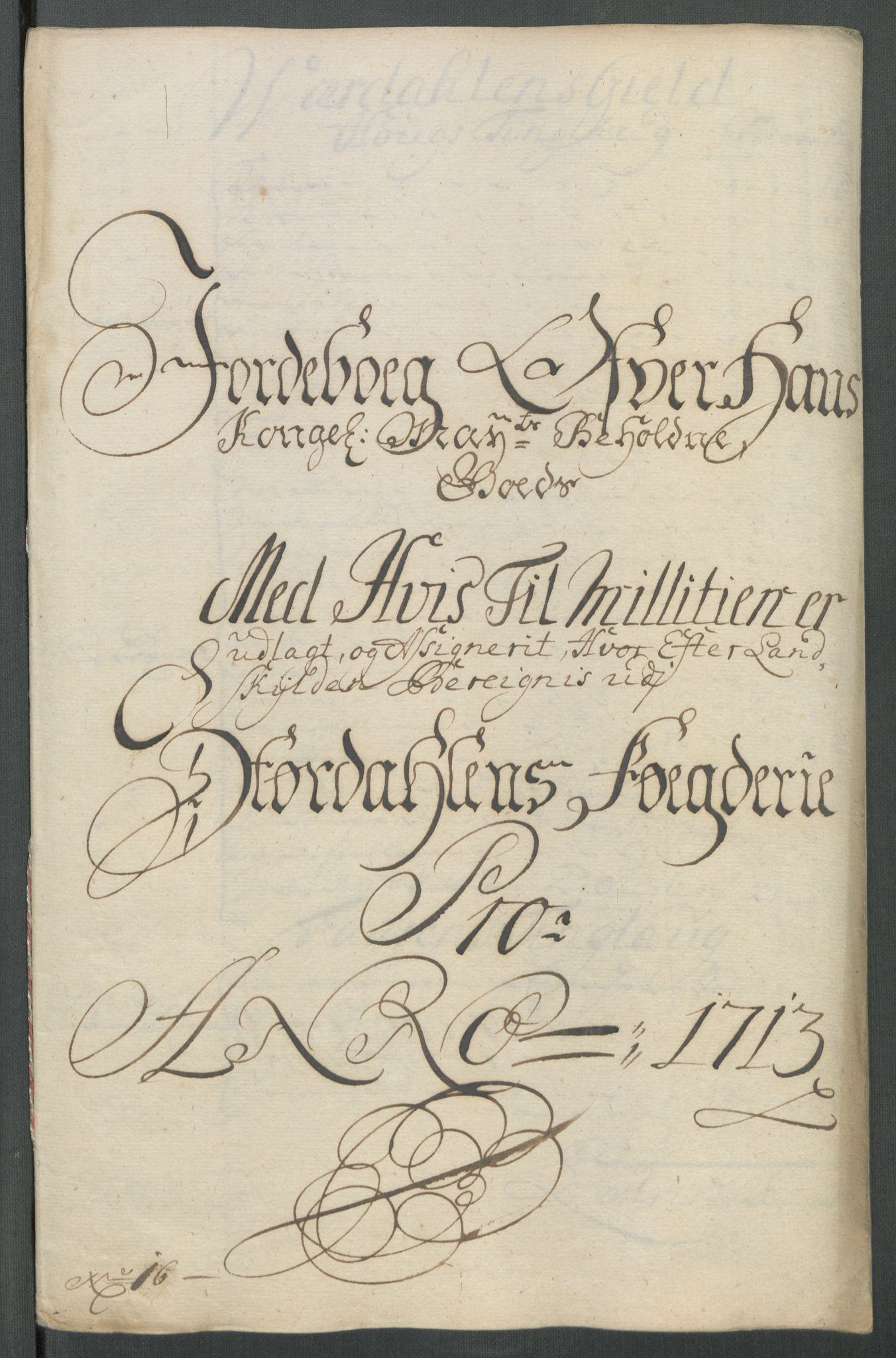 Rentekammeret inntil 1814, Reviderte regnskaper, Fogderegnskap, RA/EA-4092/R62/L4203: Fogderegnskap Stjørdal og Verdal, 1713, s. 189