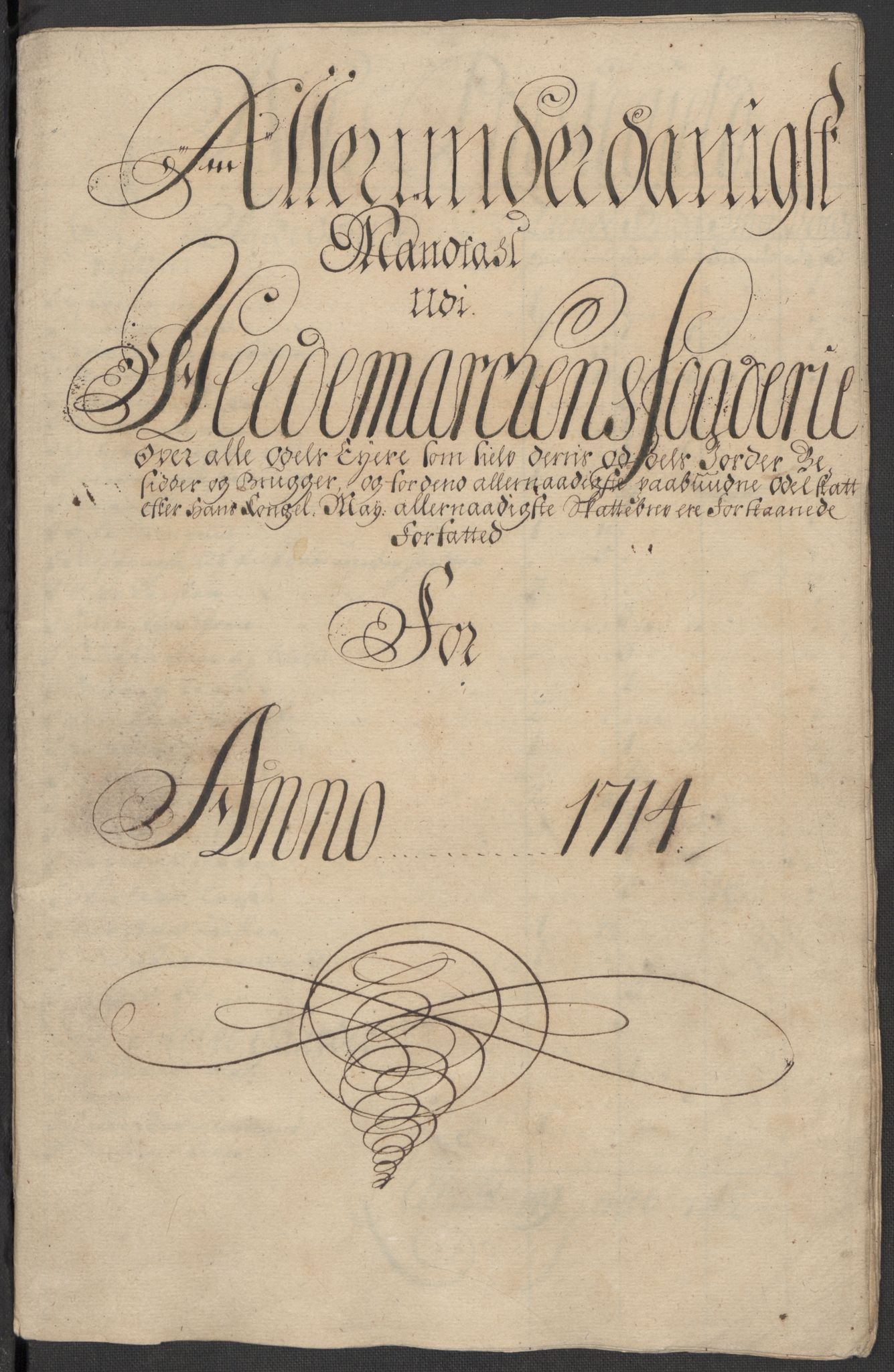 Rentekammeret inntil 1814, Reviderte regnskaper, Fogderegnskap, RA/EA-4092/R16/L1051: Fogderegnskap Hedmark, 1714, s. 349