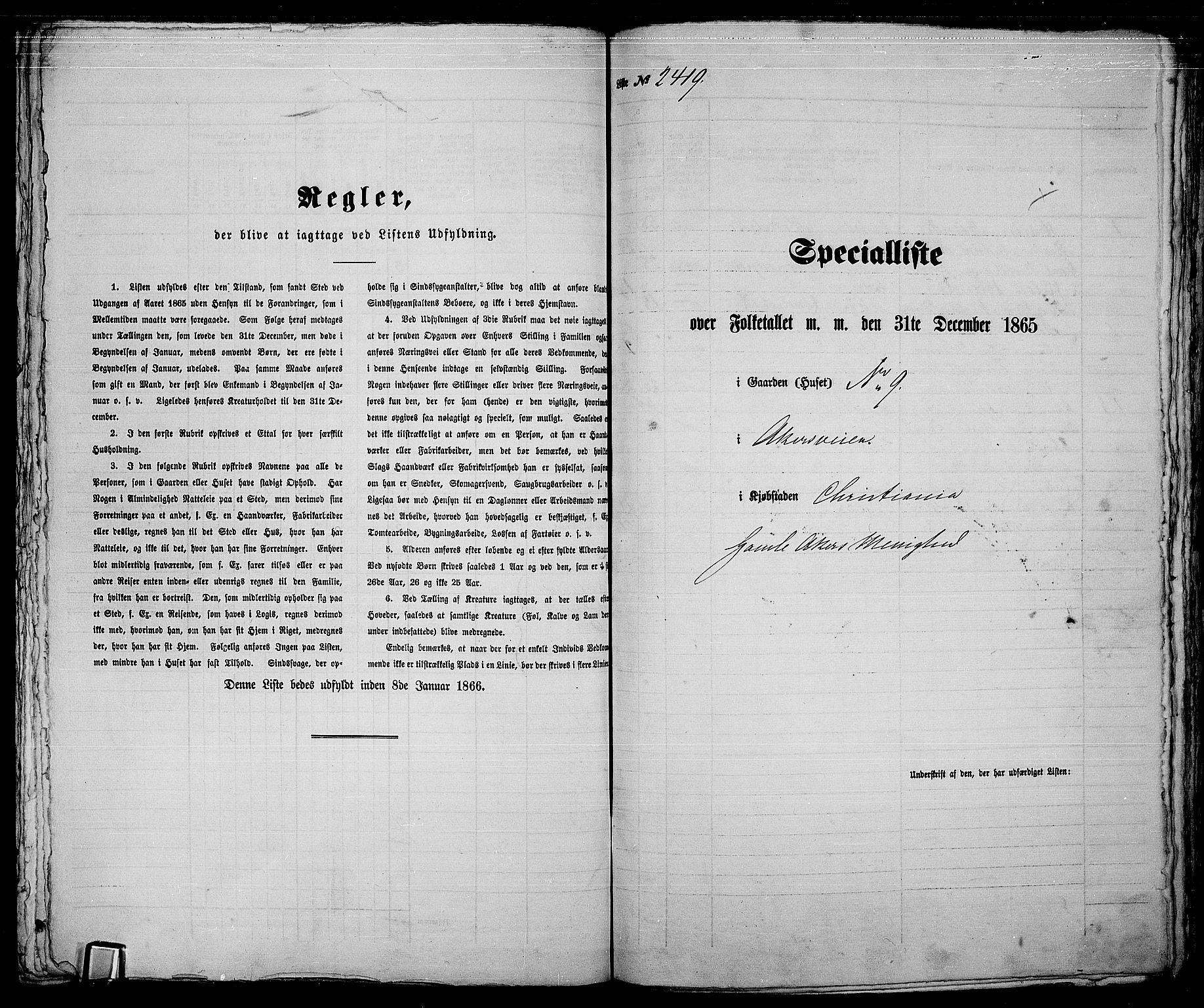 RA, Folketelling 1865 for 0301 Kristiania kjøpstad, 1865, s. 5372