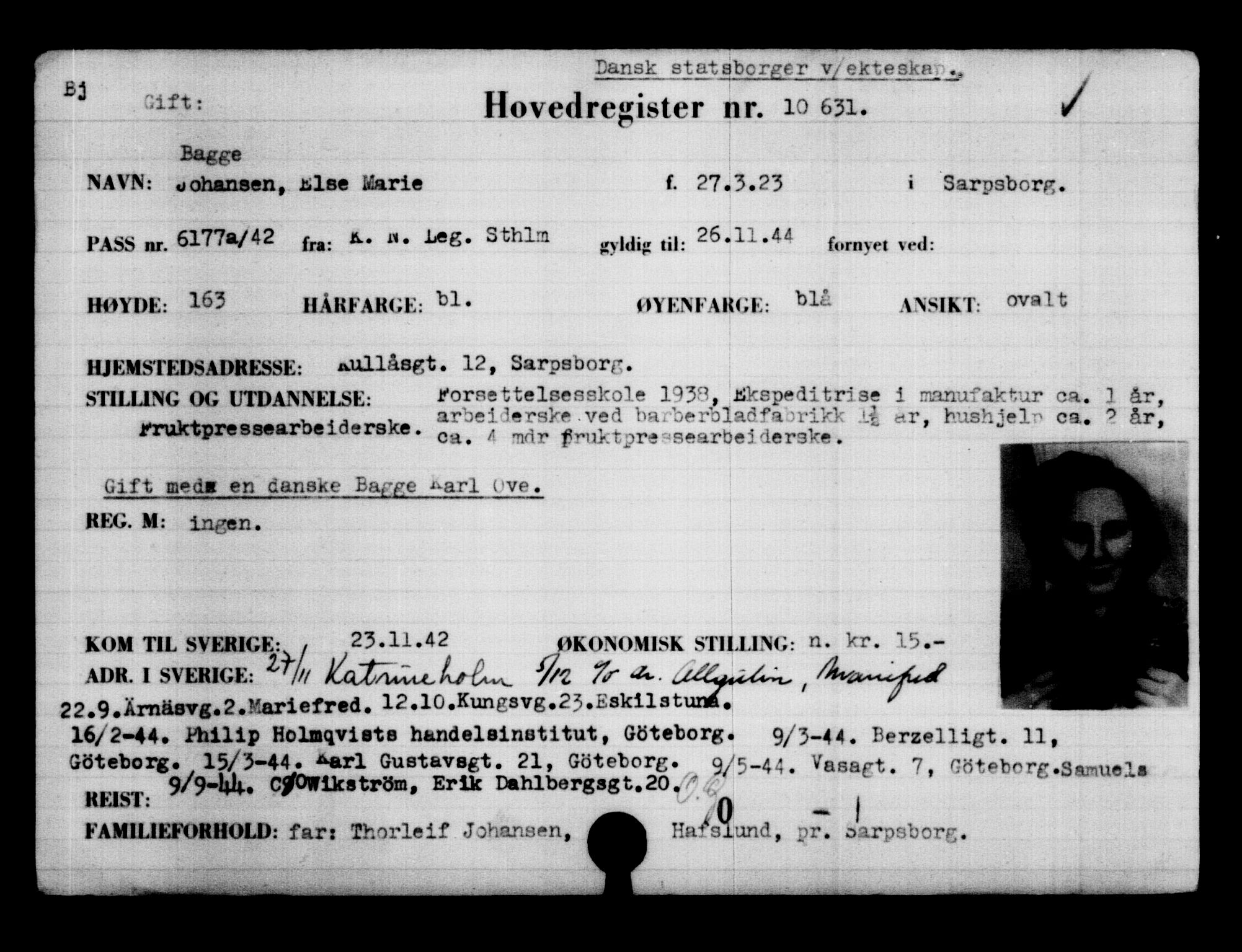 Utenriksstasjonene, Legasjonen i Stockholm, Flyktningkontoret, AV/RA-S-6753/V/Va/L0006: Kjesäterkartoteket, flyktninger med registreringsnr. 9400-12711, 1940-1945, s. 1415