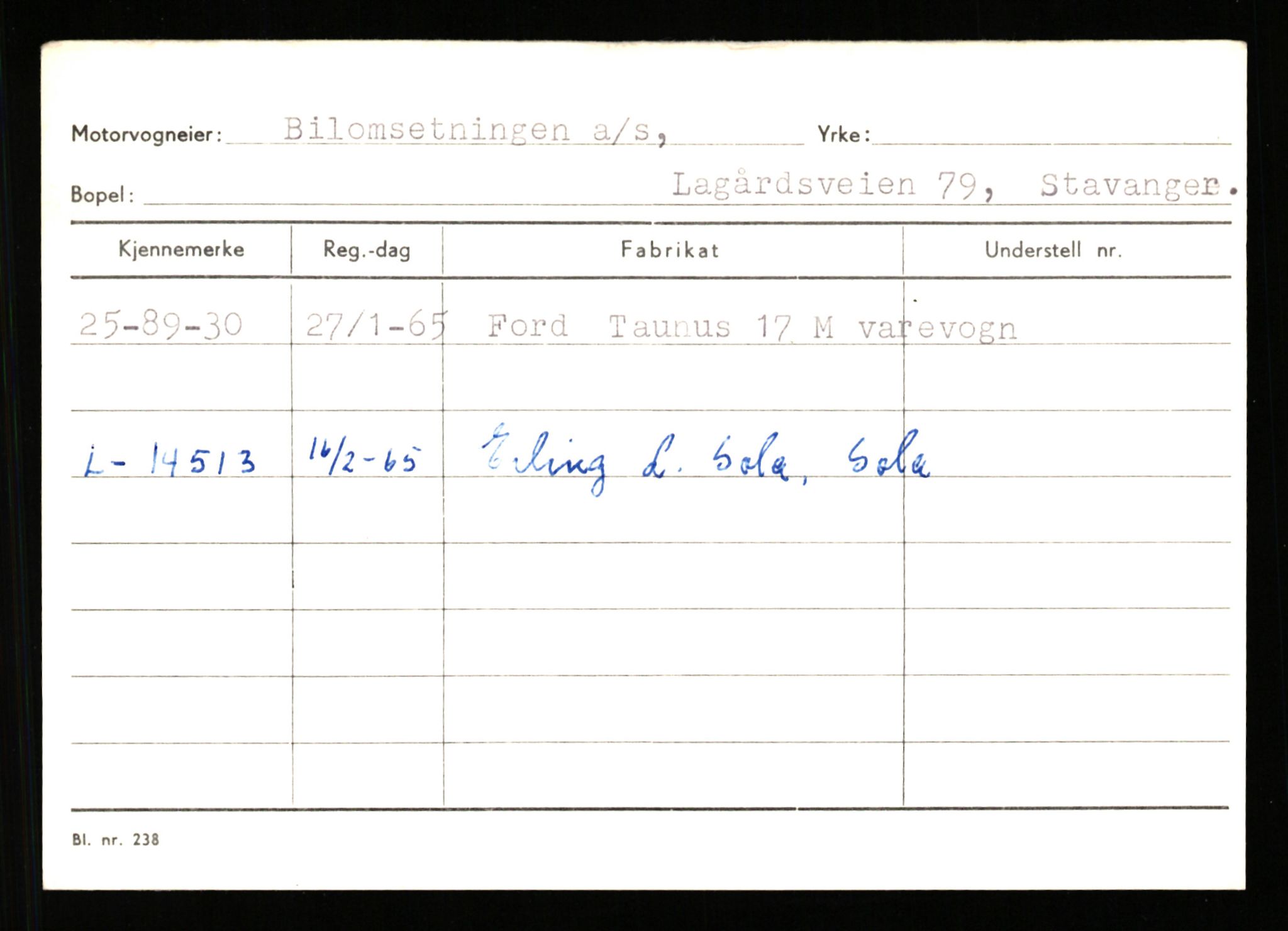 Stavanger trafikkstasjon, AV/SAST-A-101942/0/G/L0011: Registreringsnummer: 240000 - 363477, 1930-1971, s. 661