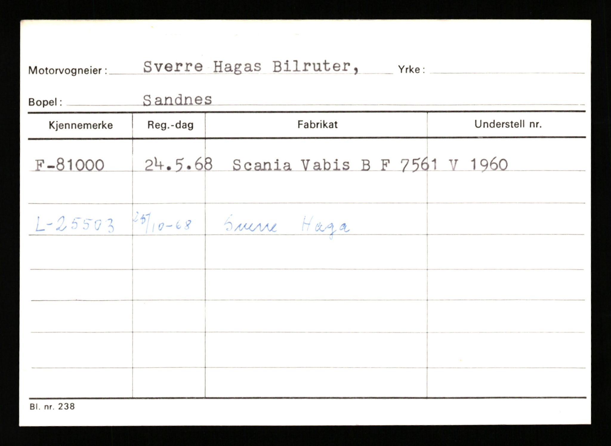 Stavanger trafikkstasjon, AV/SAST-A-101942/0/G/L0008: Registreringsnummer: 67519 - 84533, 1930-1971, s. 2650