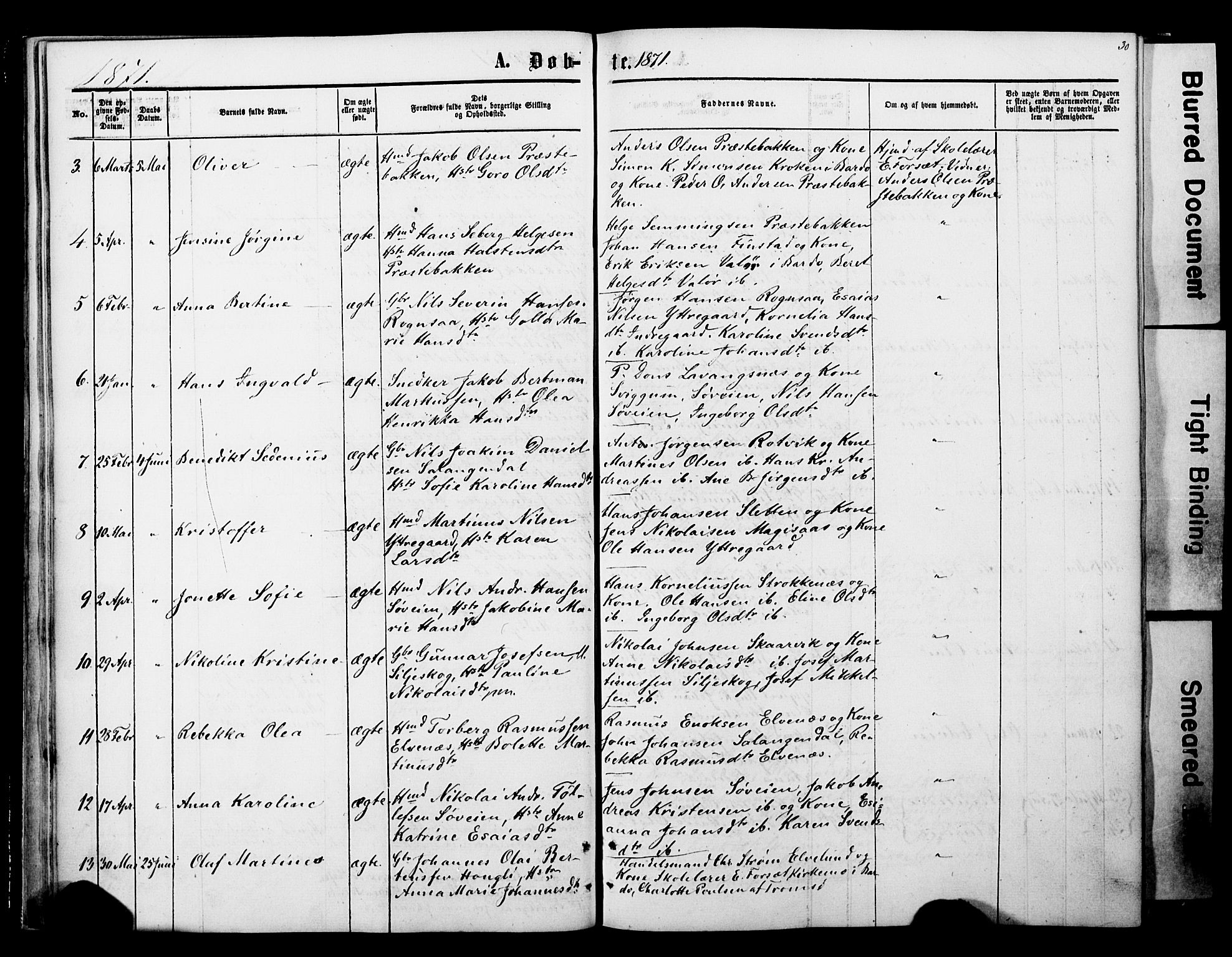 Ibestad sokneprestembete, AV/SATØ-S-0077/H/Ha/Haa/L0013kirke: Ministerialbok nr. 13, 1865-1879, s. 30