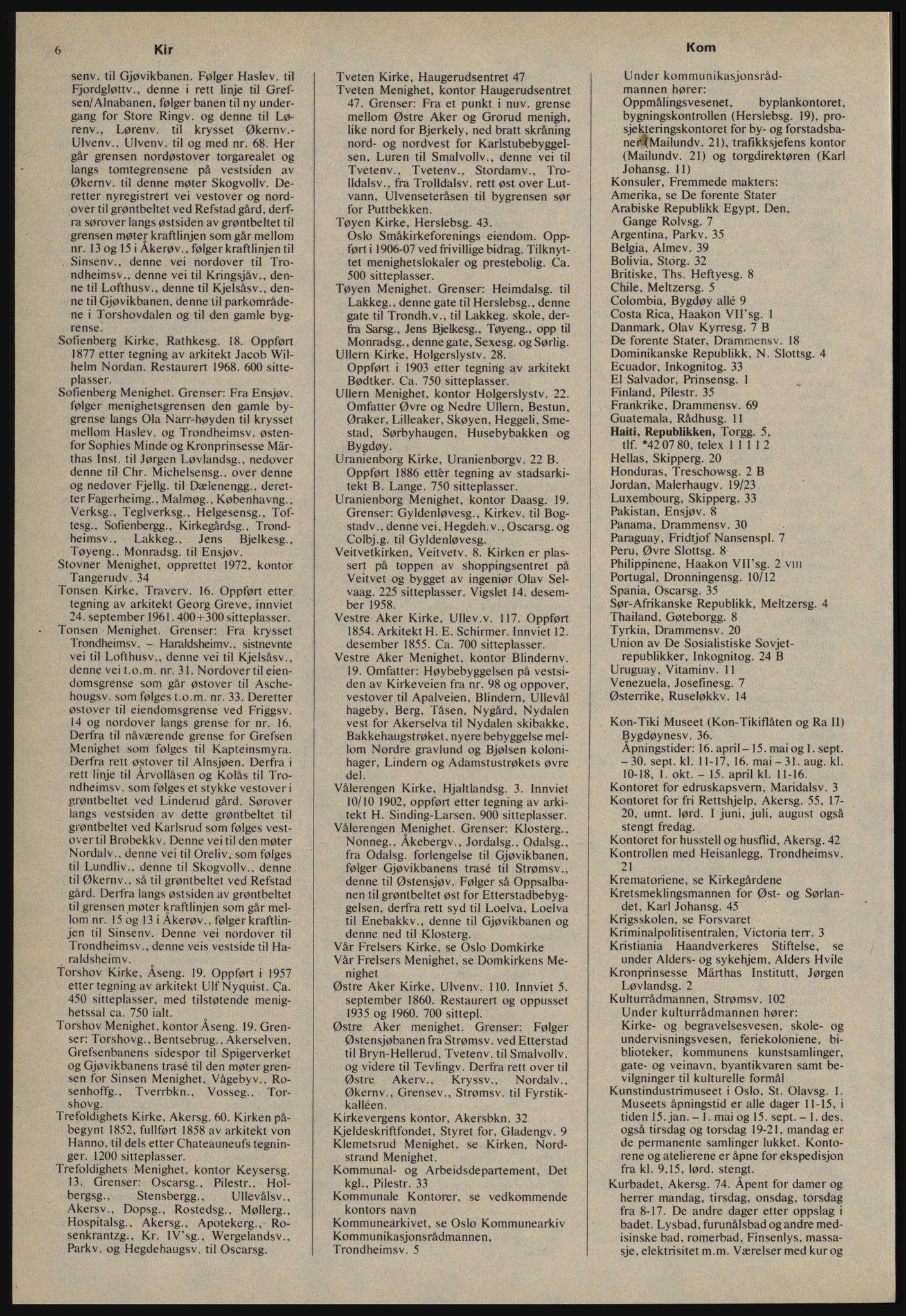 Kristiania/Oslo adressebok, PUBL/-, 1978-1979, s. 6