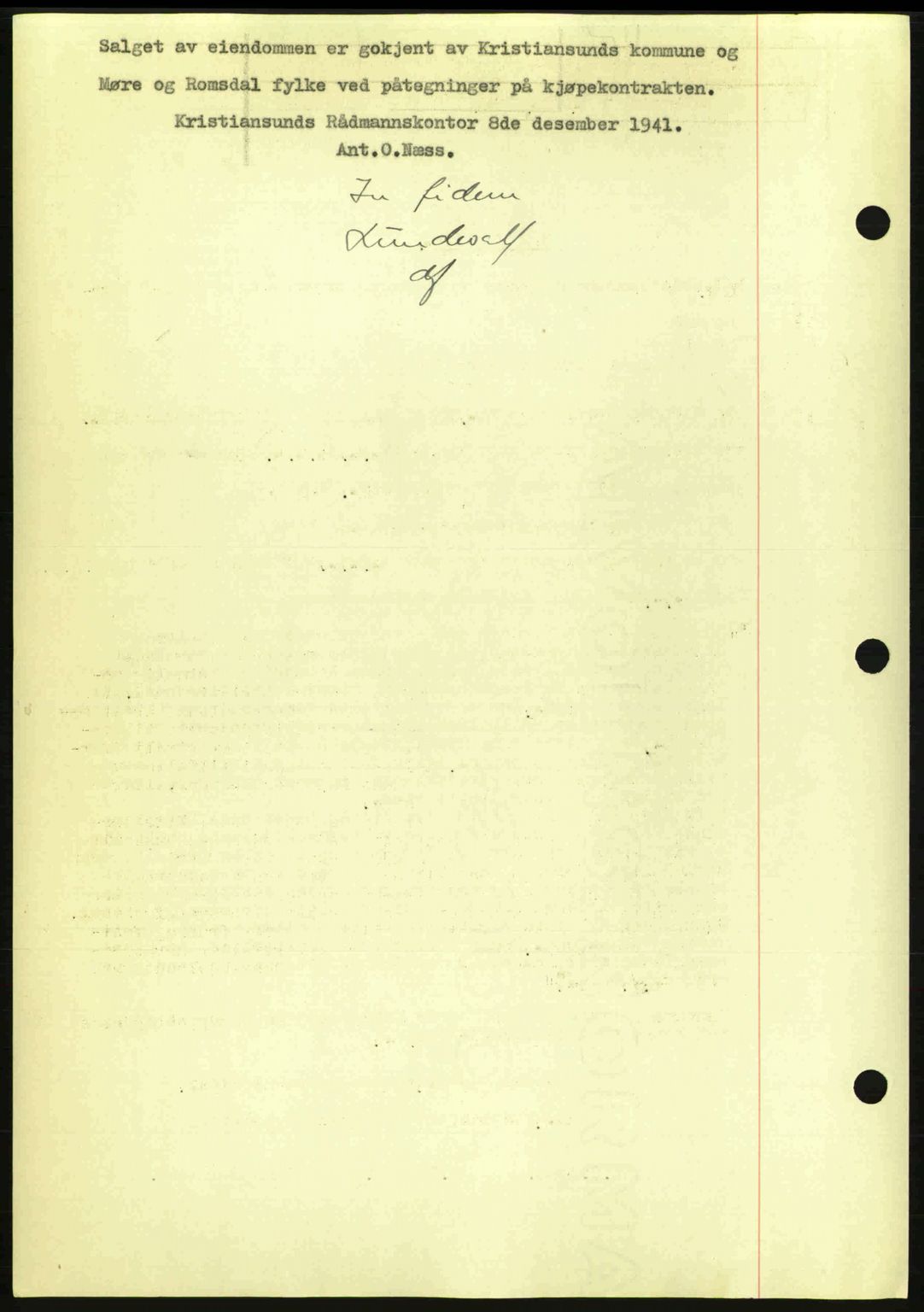 Kristiansund byfogd, AV/SAT-A-4587/A/27: Pantebok nr. 34, 1941-1945, Dagboknr: 28/1942