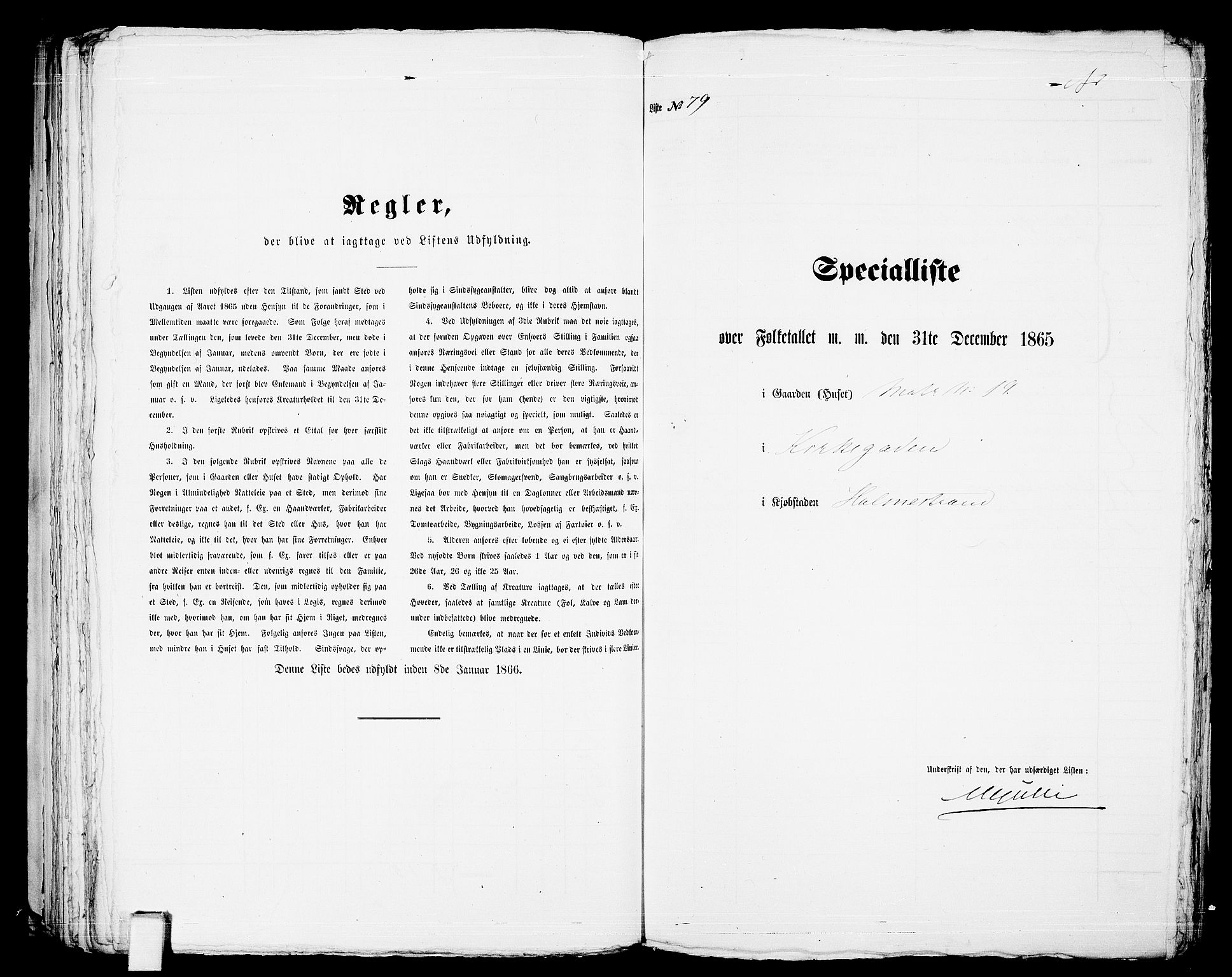 RA, Folketelling 1865 for 0702B Botne prestegjeld, Holmestrand kjøpstad, 1865, s. 165