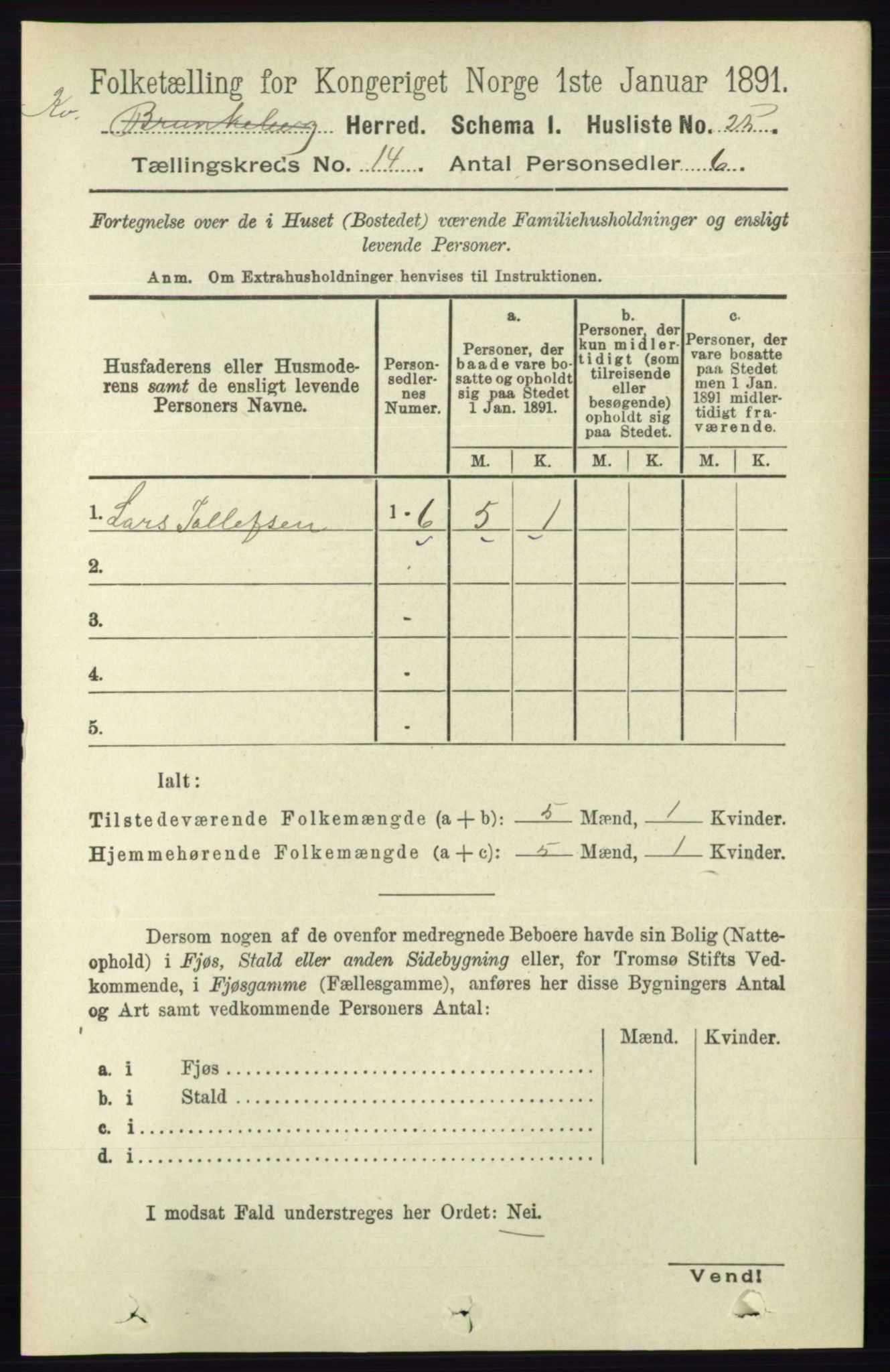 RA, Folketelling 1891 for 0829 Kviteseid herred, 1891, s. 3340