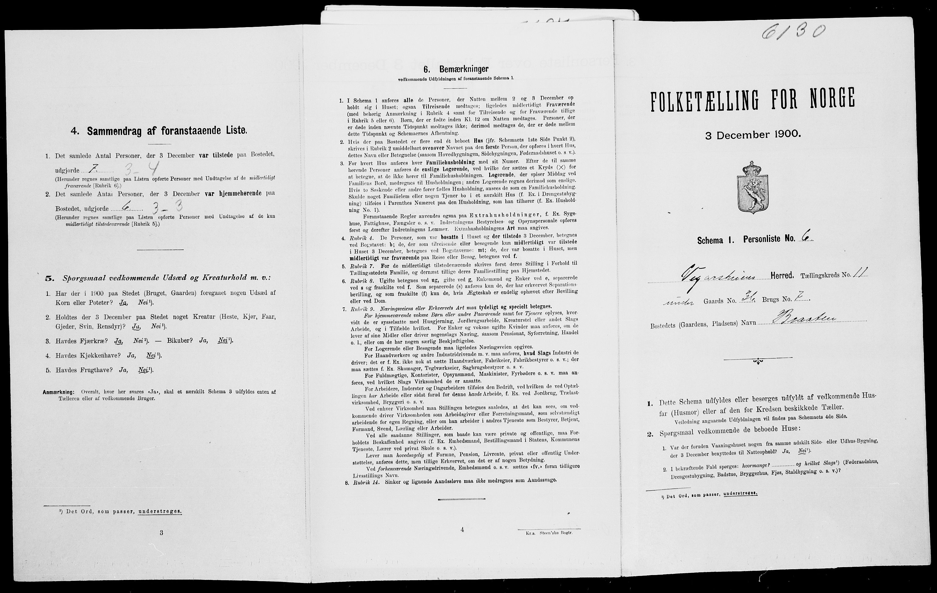 SAK, Folketelling 1900 for 0912 Vegårshei herred, 1900, s. 568