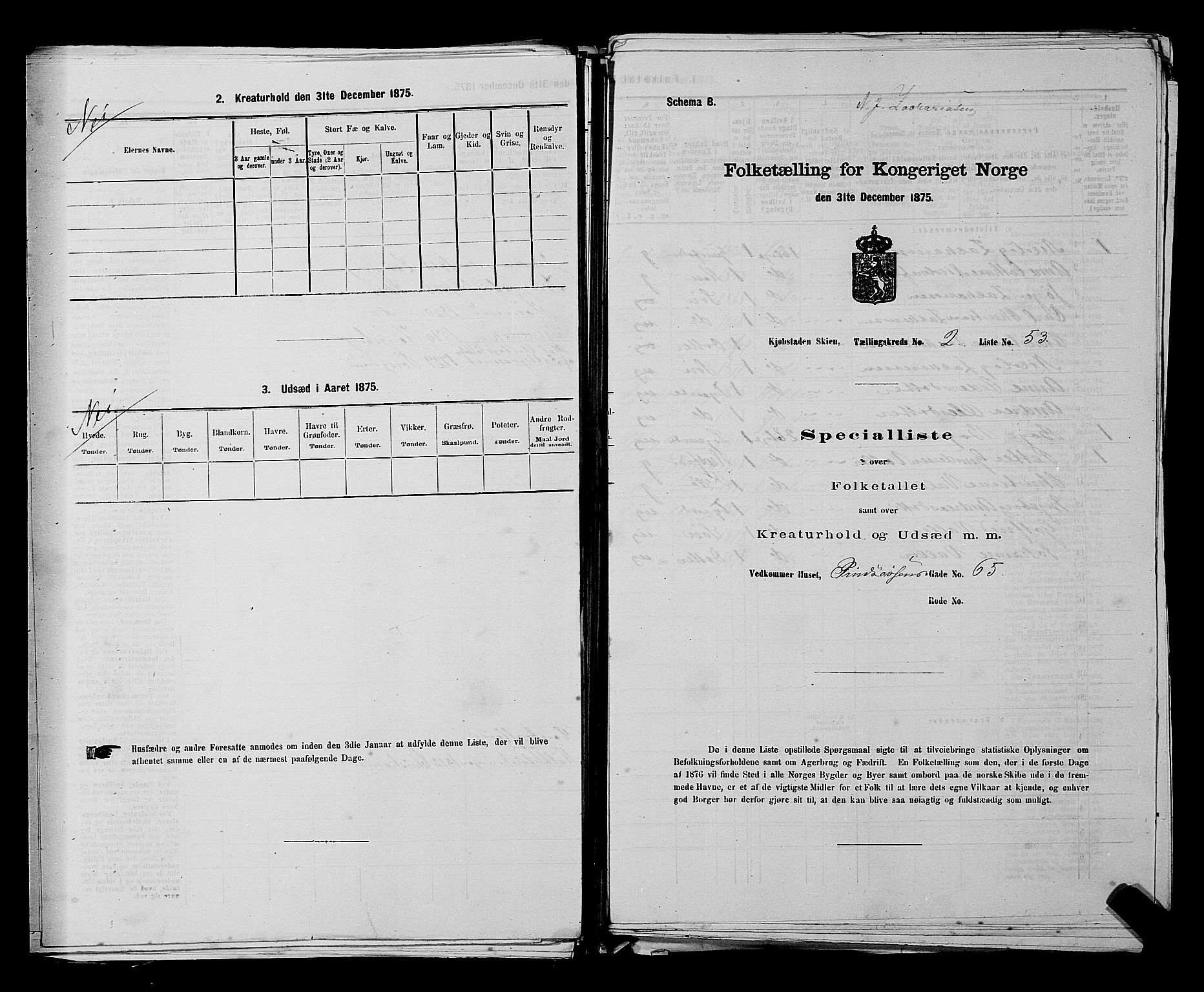SAKO, Folketelling 1875 for 0806P Skien prestegjeld, 1875, s. 365