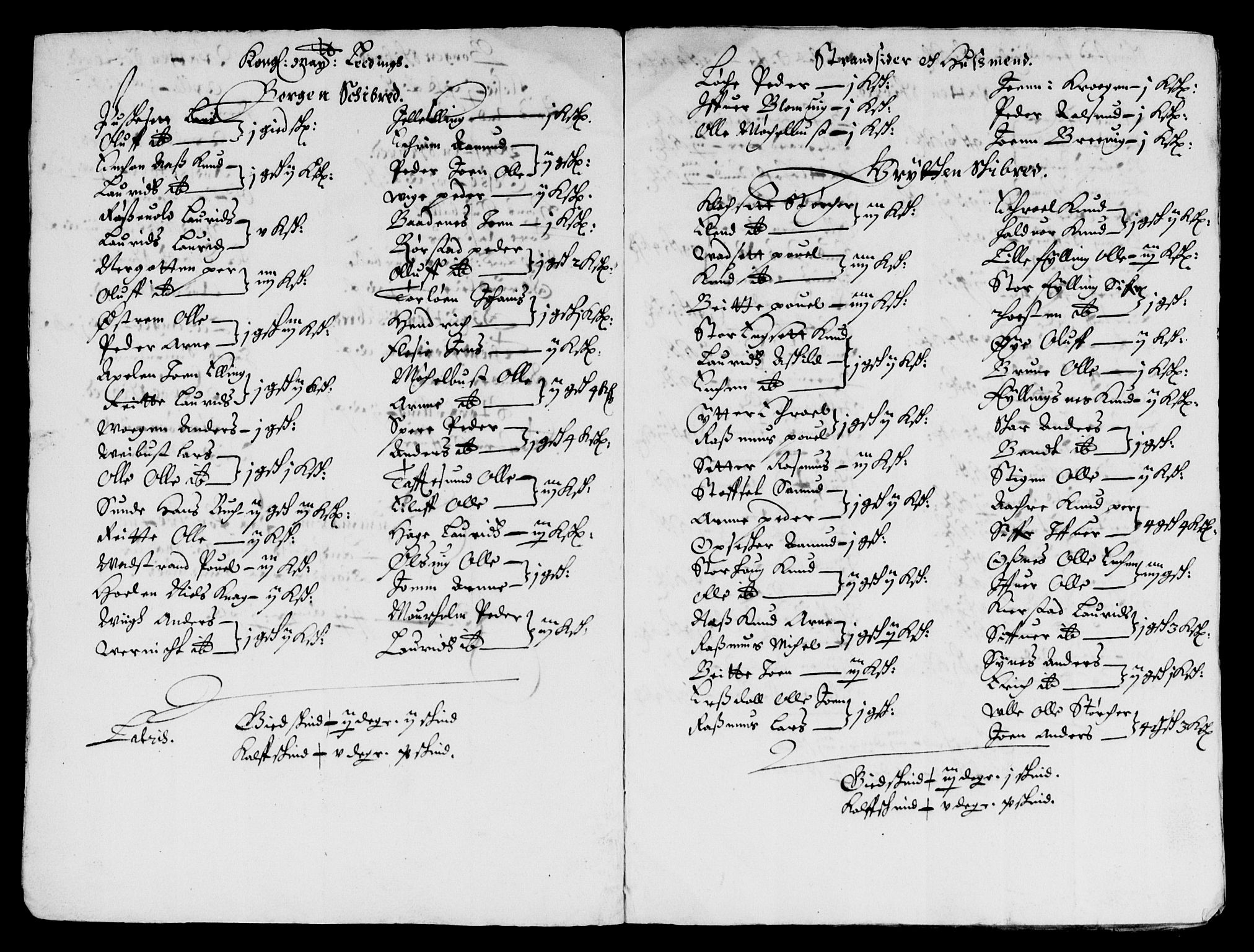 Rentekammeret inntil 1814, Reviderte regnskaper, Lensregnskaper, AV/RA-EA-5023/R/Rb/Rbt/L0125: Bergenhus len, 1653-1654