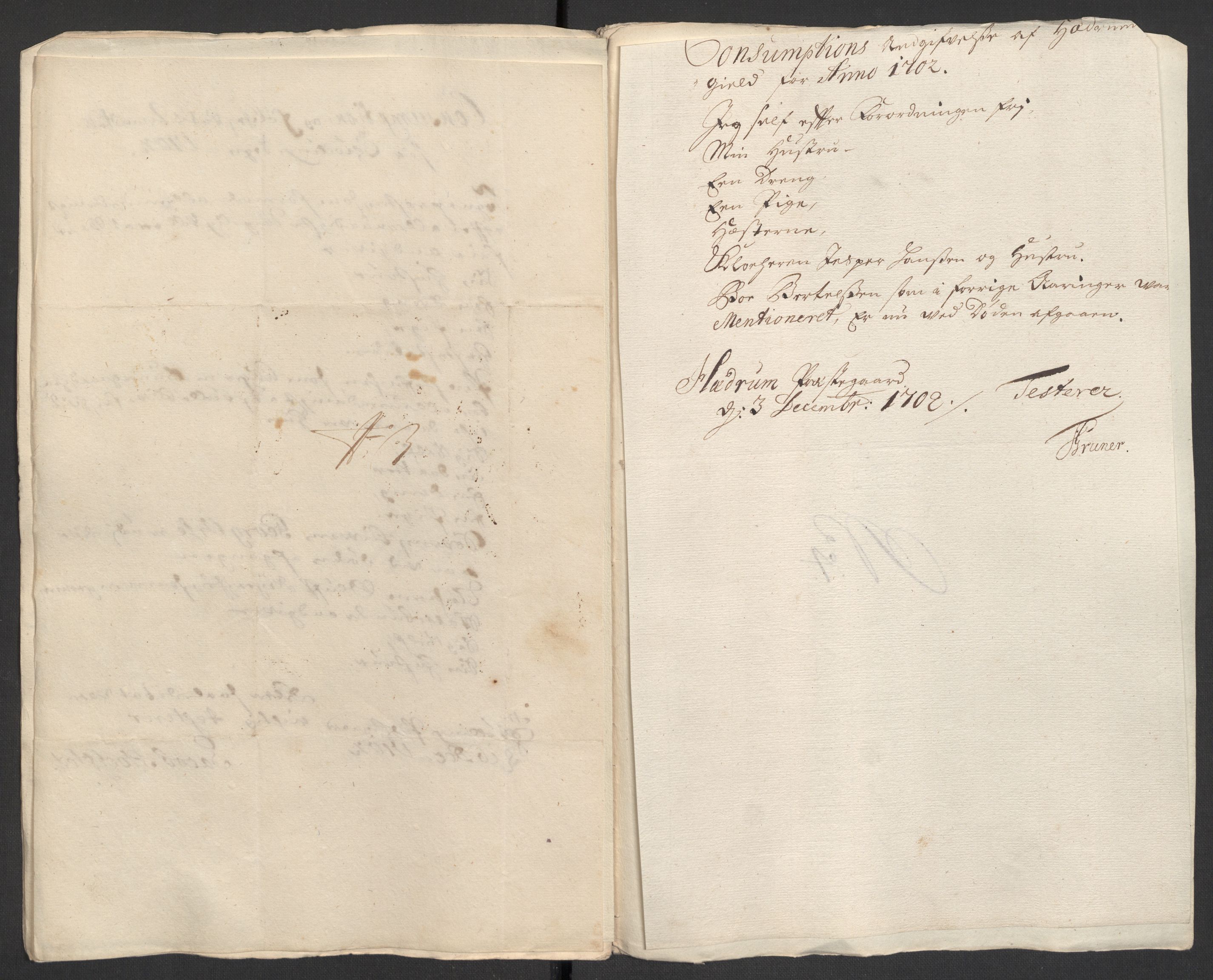 Rentekammeret inntil 1814, Reviderte regnskaper, Fogderegnskap, AV/RA-EA-4092/R33/L1977: Fogderegnskap Larvik grevskap, 1702-1703, s. 30