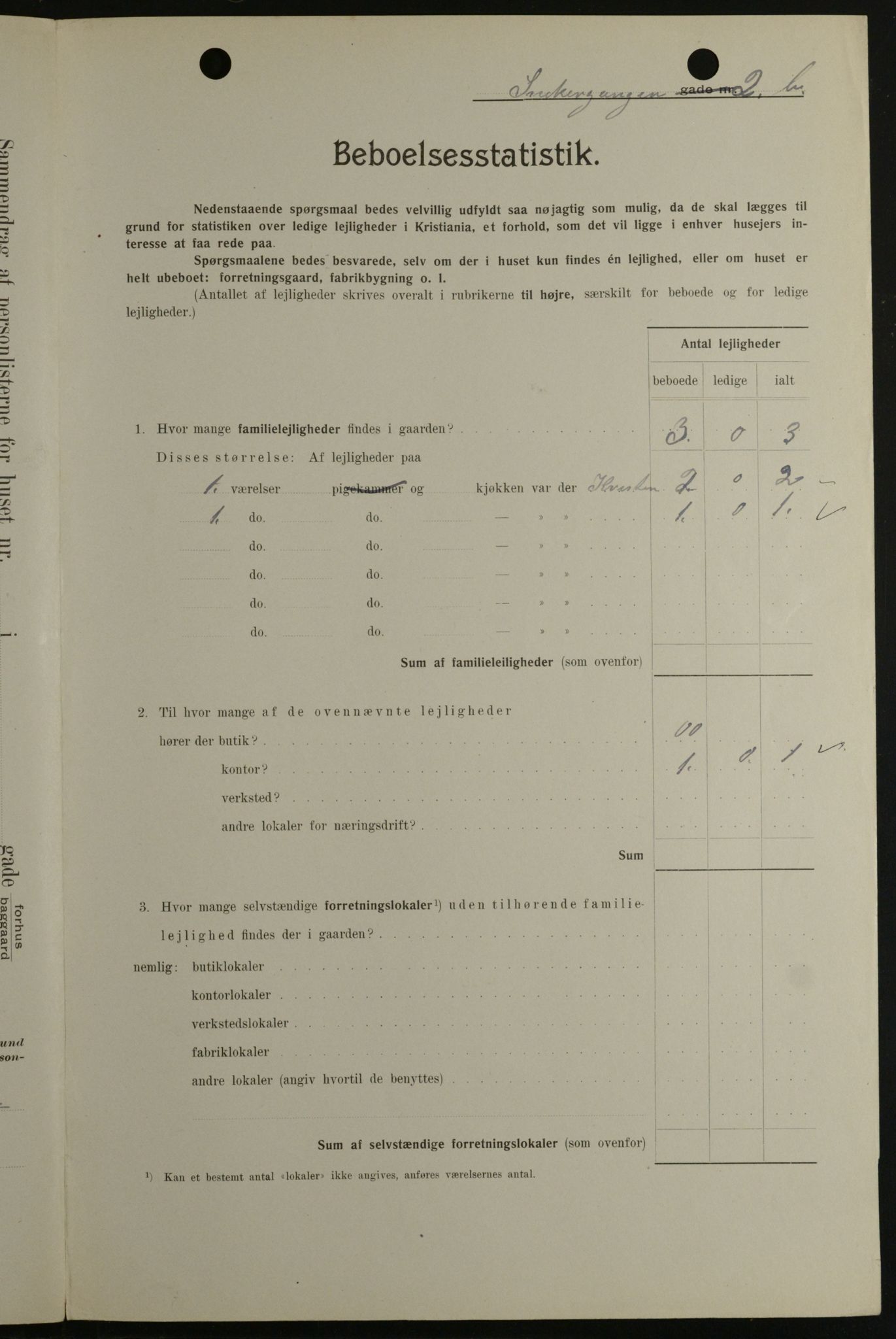 OBA, Kommunal folketelling 1.2.1908 for Kristiania kjøpstad, 1908, s. 88149