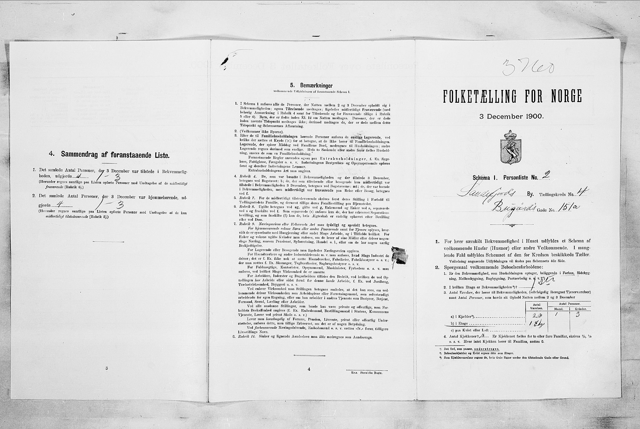 RA, Folketelling 1900 for 0706 Sandefjord kjøpstad, 1900, s. 1062