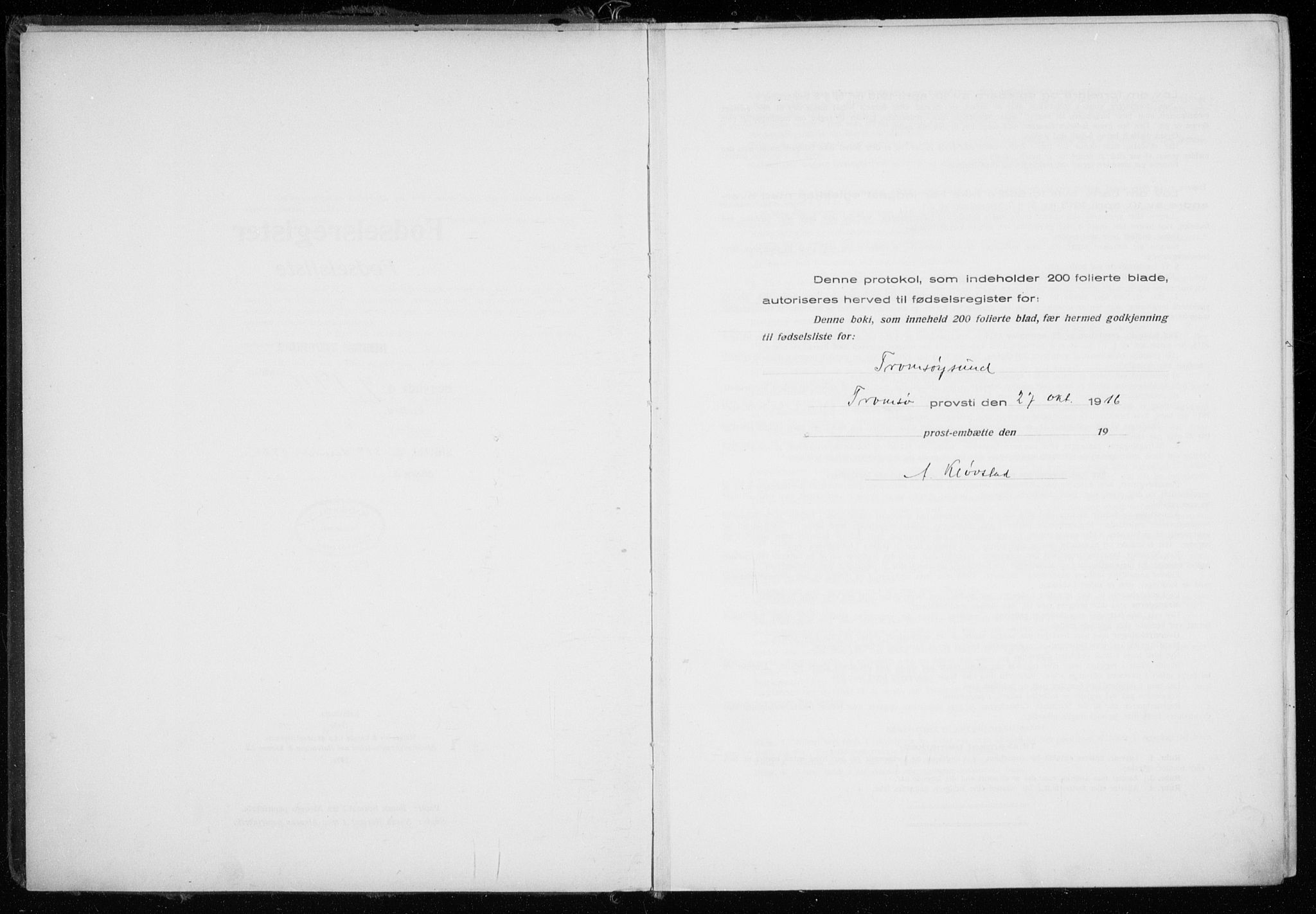 Tromsøysund sokneprestkontor, AV/SATØ-S-1304/H/Ha/L0079: Fødselsregister nr. 79, 1916-1924