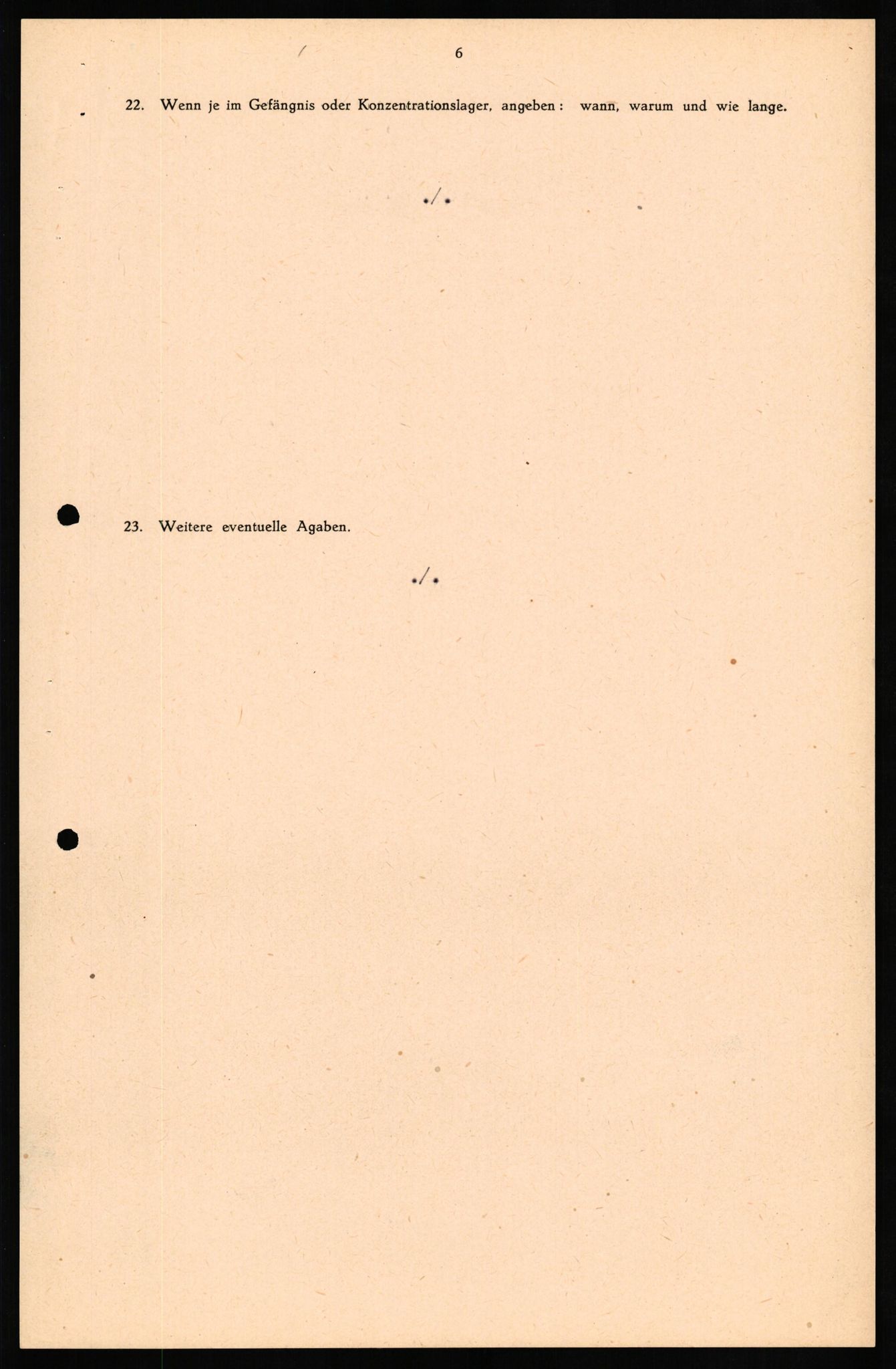 Forsvaret, Forsvarets overkommando II, AV/RA-RAFA-3915/D/Db/L0019: CI Questionaires. Tyske okkupasjonsstyrker i Norge. Tyskere., 1945-1946, s. 16
