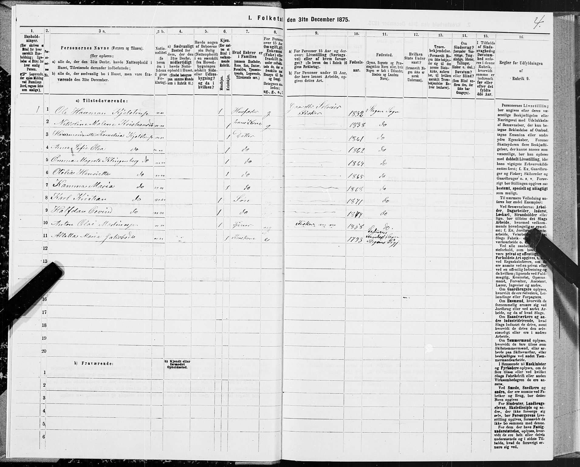 SAT, Folketelling 1875 for 1848P Steigen prestegjeld, 1875, s. 3004
