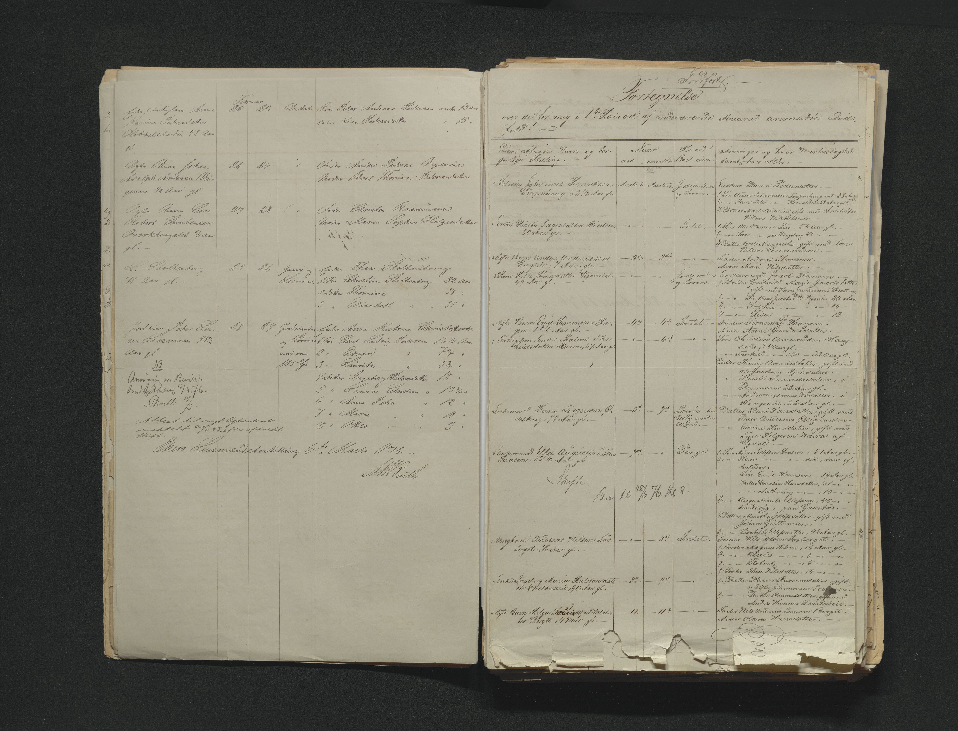 Eiker, Modum og Sigdal sorenskriveri, AV/SAKO-A-123/H/Ha/Hab/L0014: Dødsfallsmeldinger, 1874-1877, s. 367