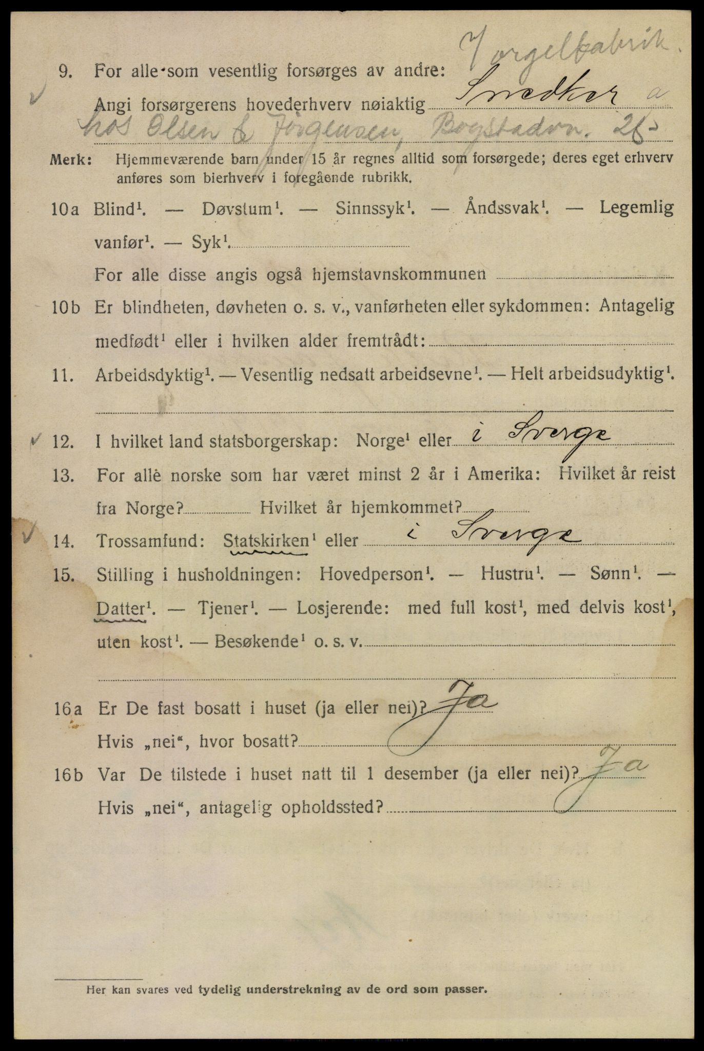 SAO, Folketelling 1920 for 0301 Kristiania kjøpstad, 1920, s. 347490