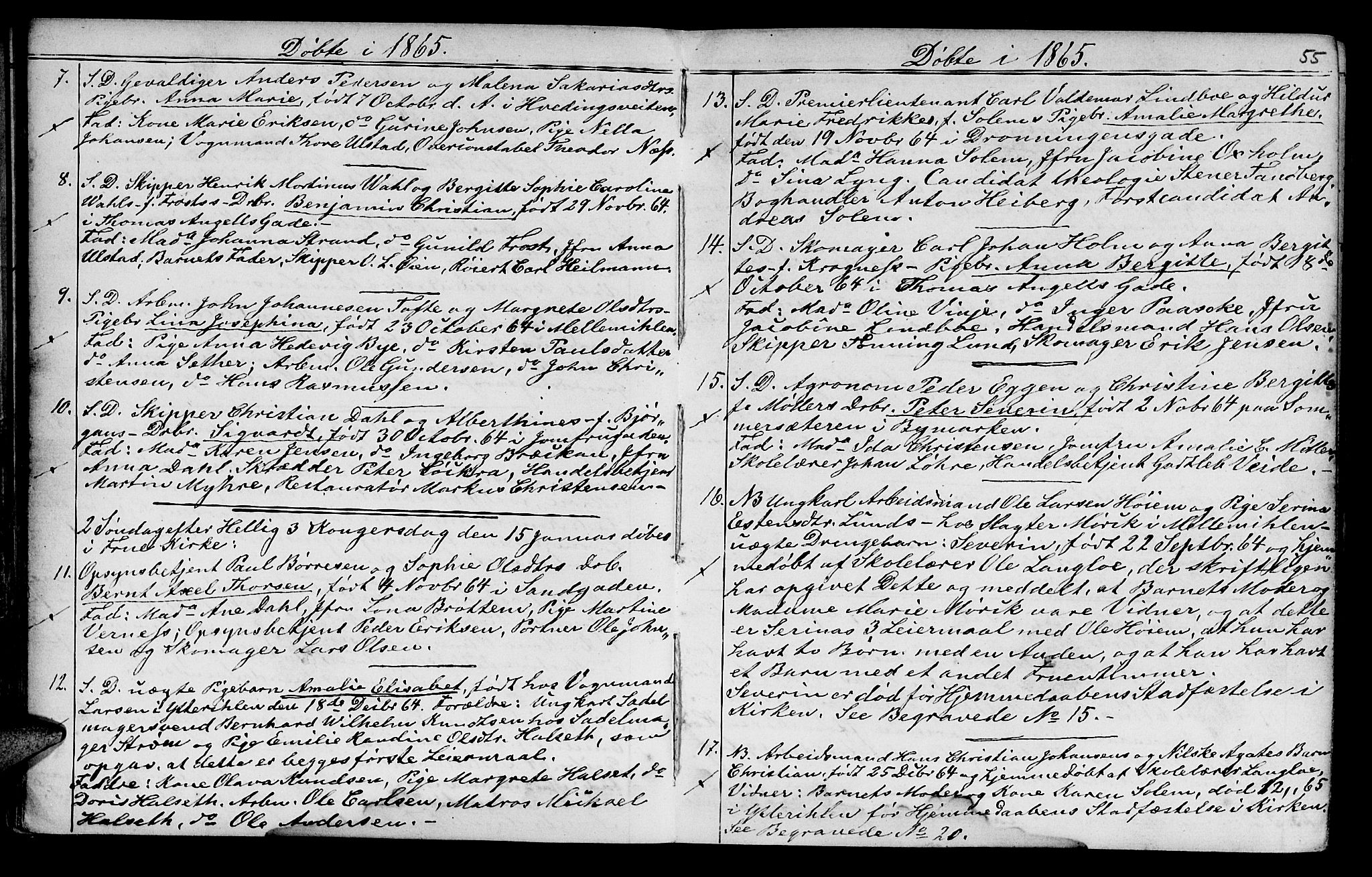 Ministerialprotokoller, klokkerbøker og fødselsregistre - Sør-Trøndelag, SAT/A-1456/602/L0140: Klokkerbok nr. 602C08, 1864-1872, s. 54-55