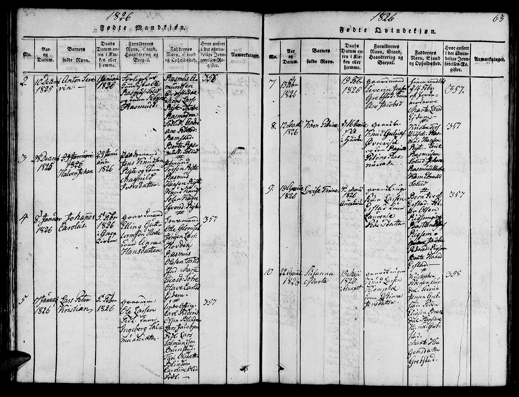 Ministerialprotokoller, klokkerbøker og fødselsregistre - Møre og Romsdal, AV/SAT-A-1454/522/L0322: Klokkerbok nr. 522C01, 1816-1830, s. 63