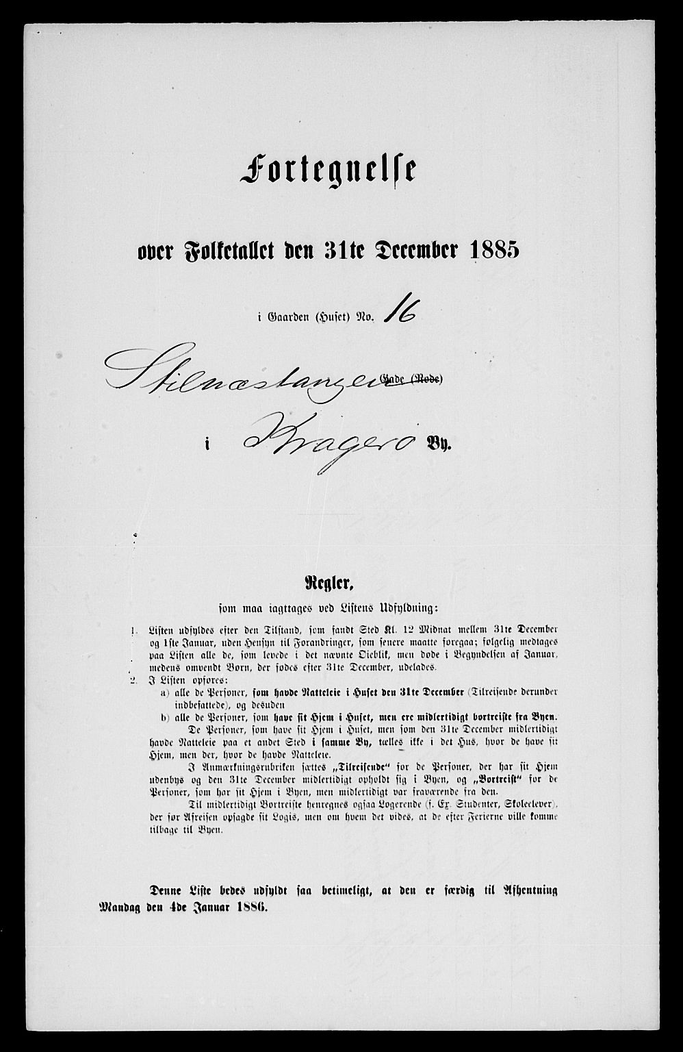 SAKO, Folketelling 1885 for 0801 Kragerø kjøpstad, 1885, s. 34